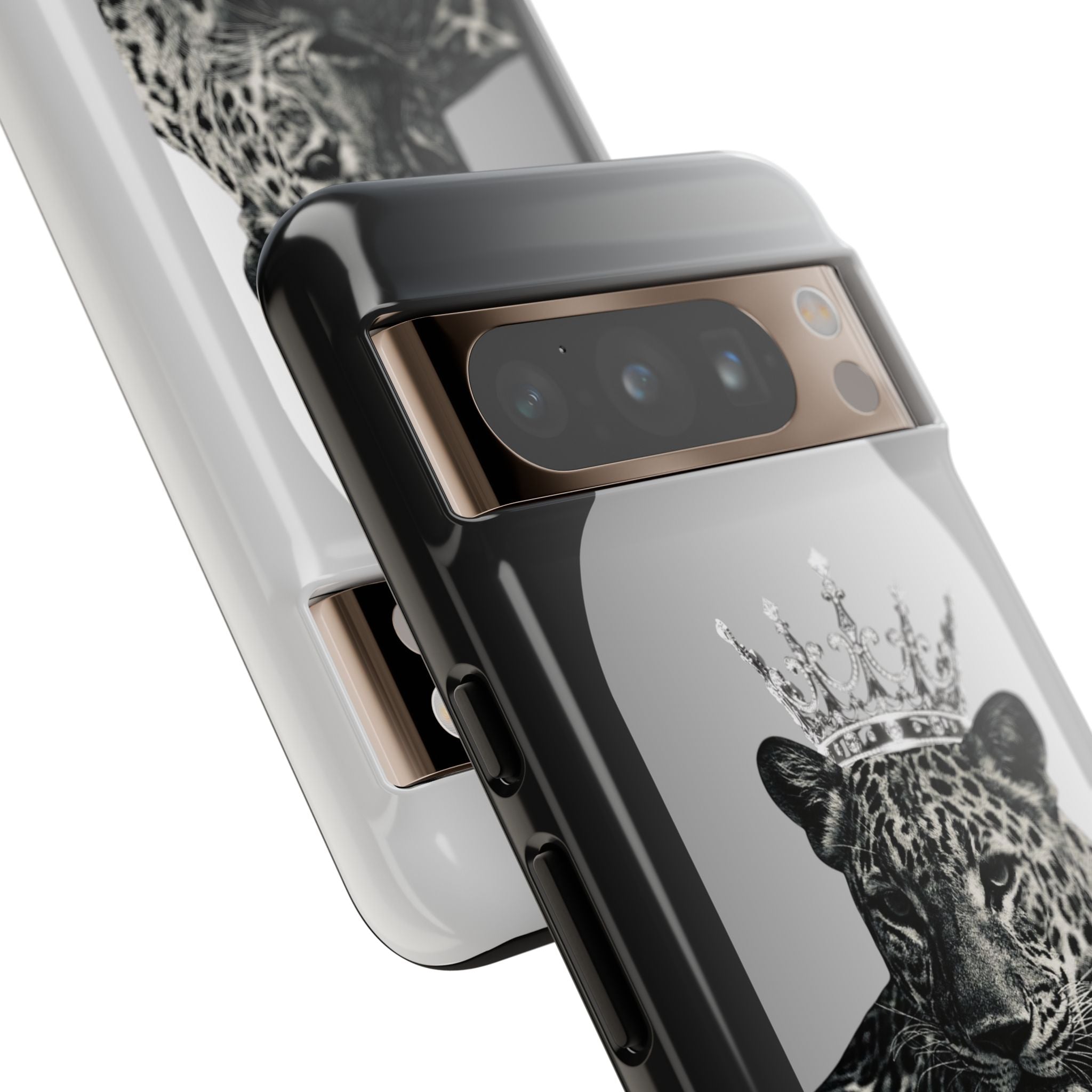 Leopard Crown Phone Case — "You Are Enough" Inspirational Protective Cover