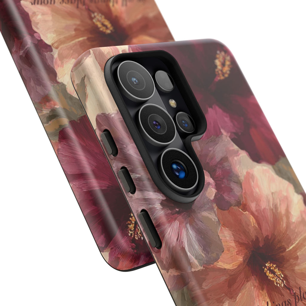 Faith Floral Phone Case — "In All Things Place Your Faith" Protective iPhone Cover