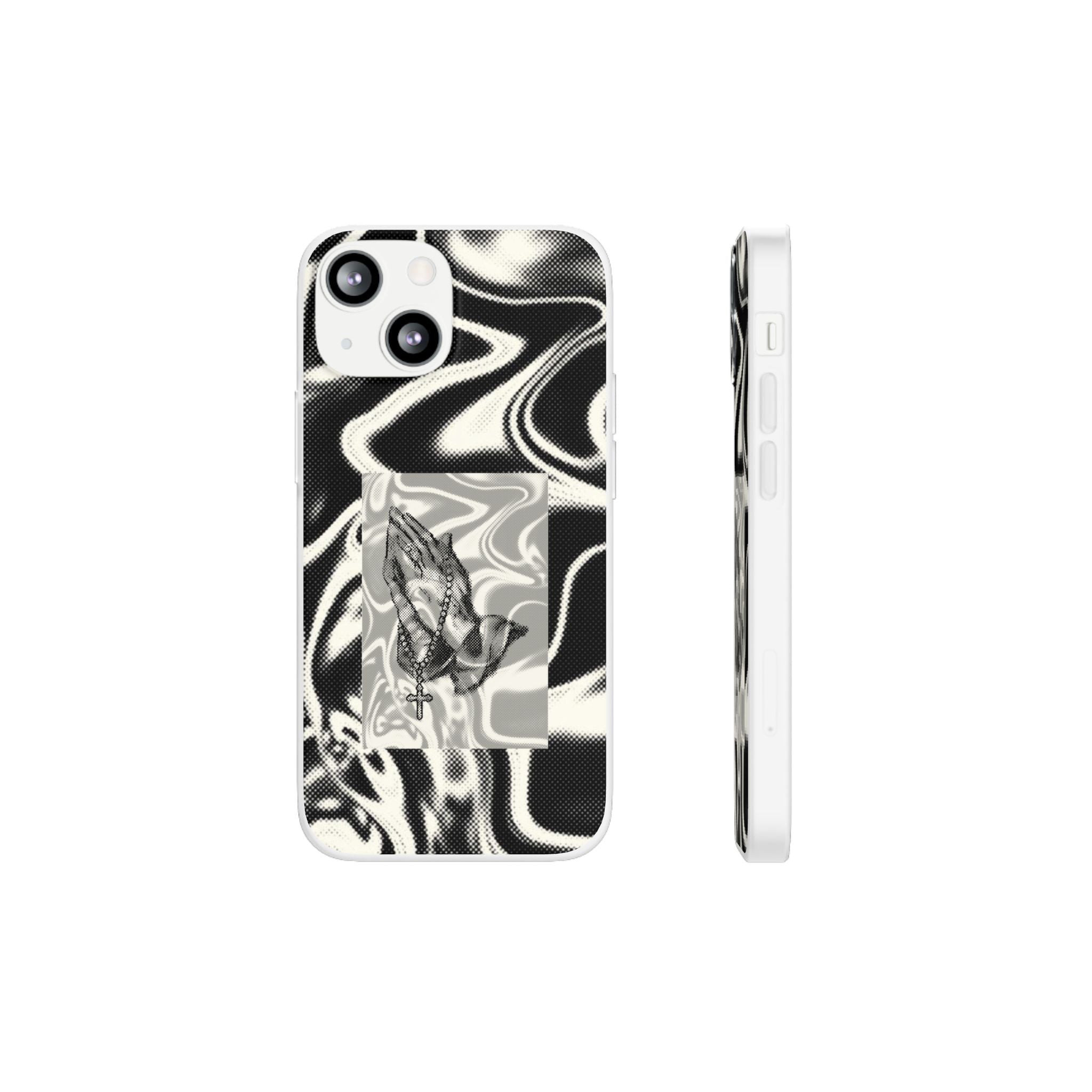 Praying Hands Black & White Phone Case