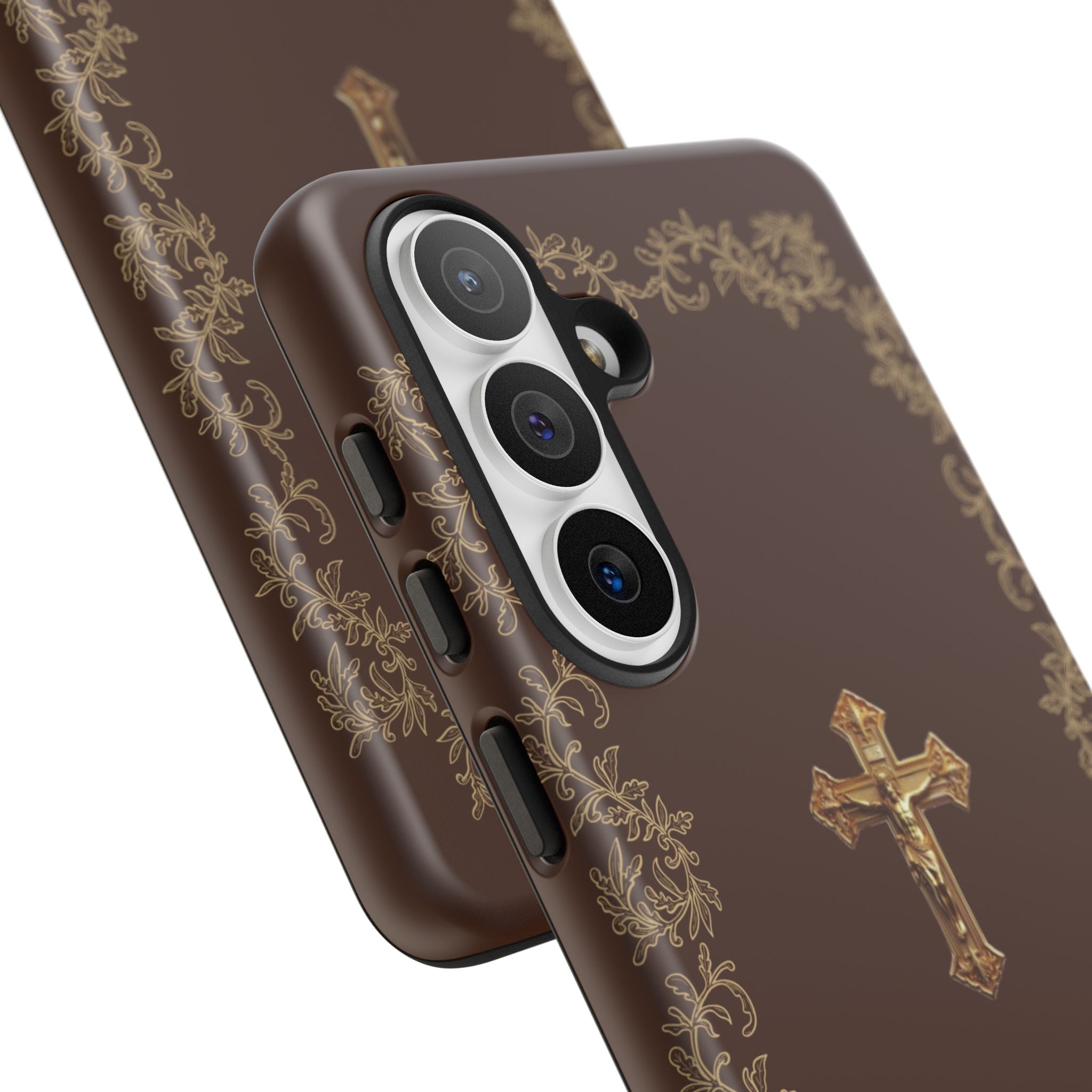 Gold Cross Bible – Christian Tough Phone Case