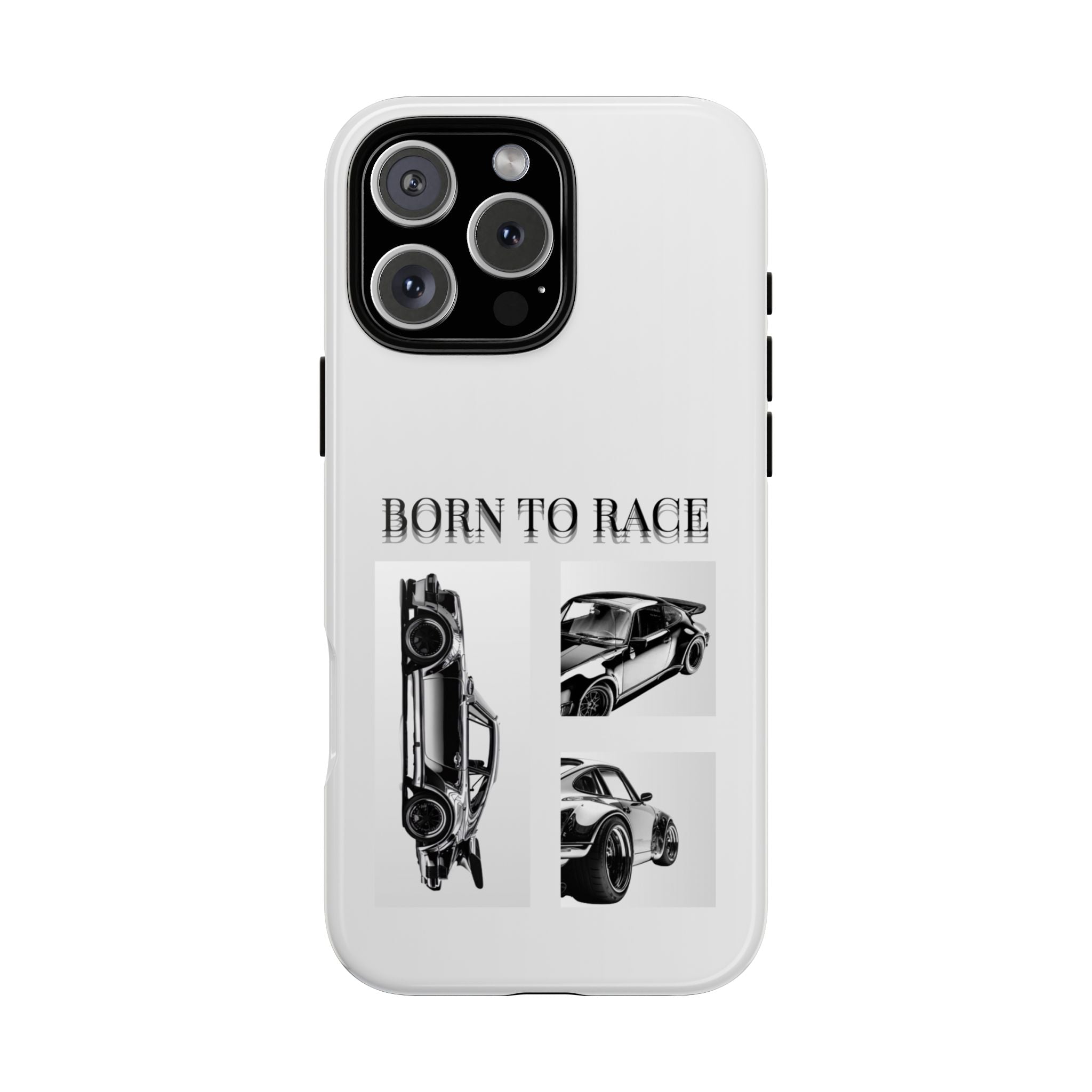 Phone Case - "Born to Race" Vintage Car Racing Graphic
