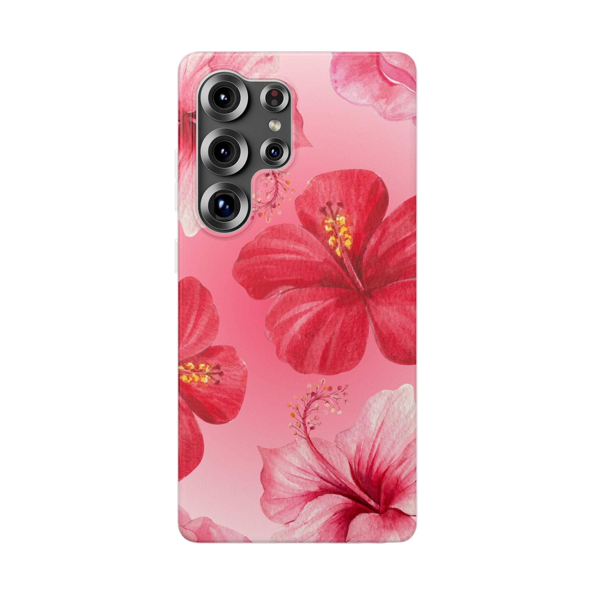 Hibiscus Floral Phone Case – Pink Tropical Flexi Case