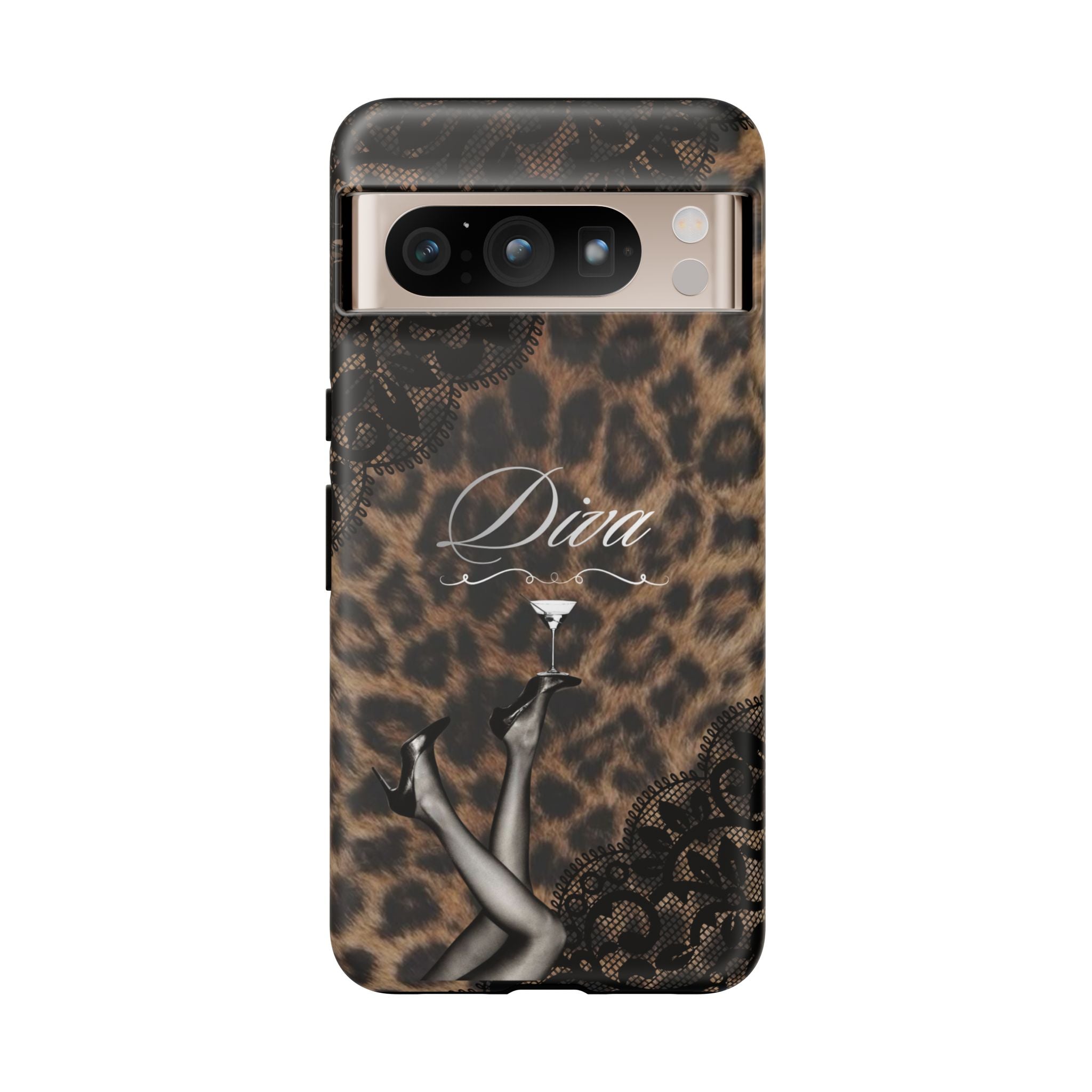 Leopard Lace 'Diva' Tough Phone Case