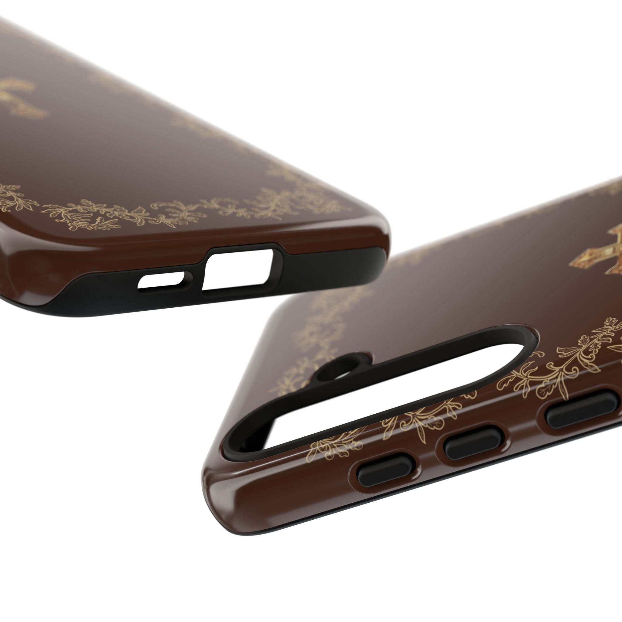 Gold Cross Bible – Christian Tough Phone Case