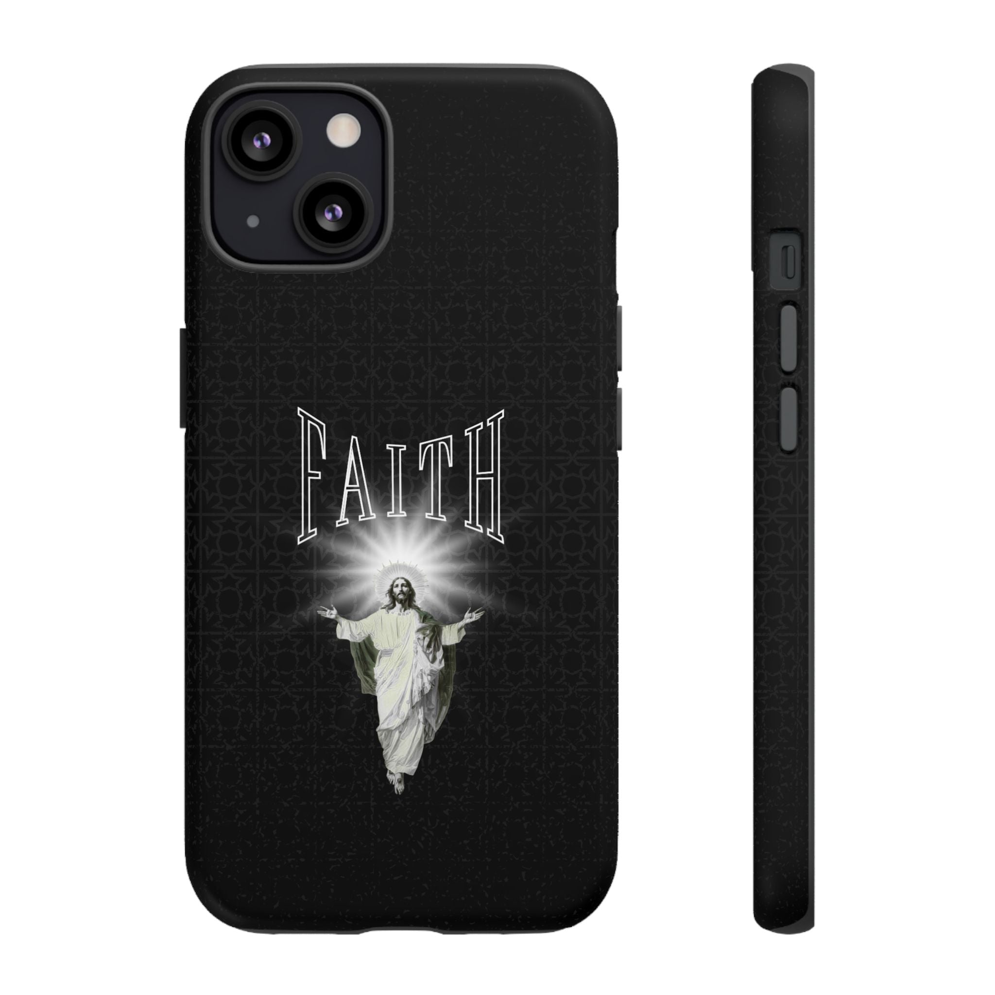 Faith Phone Case — Religious Jesus Graphic Tough Phone Cover
