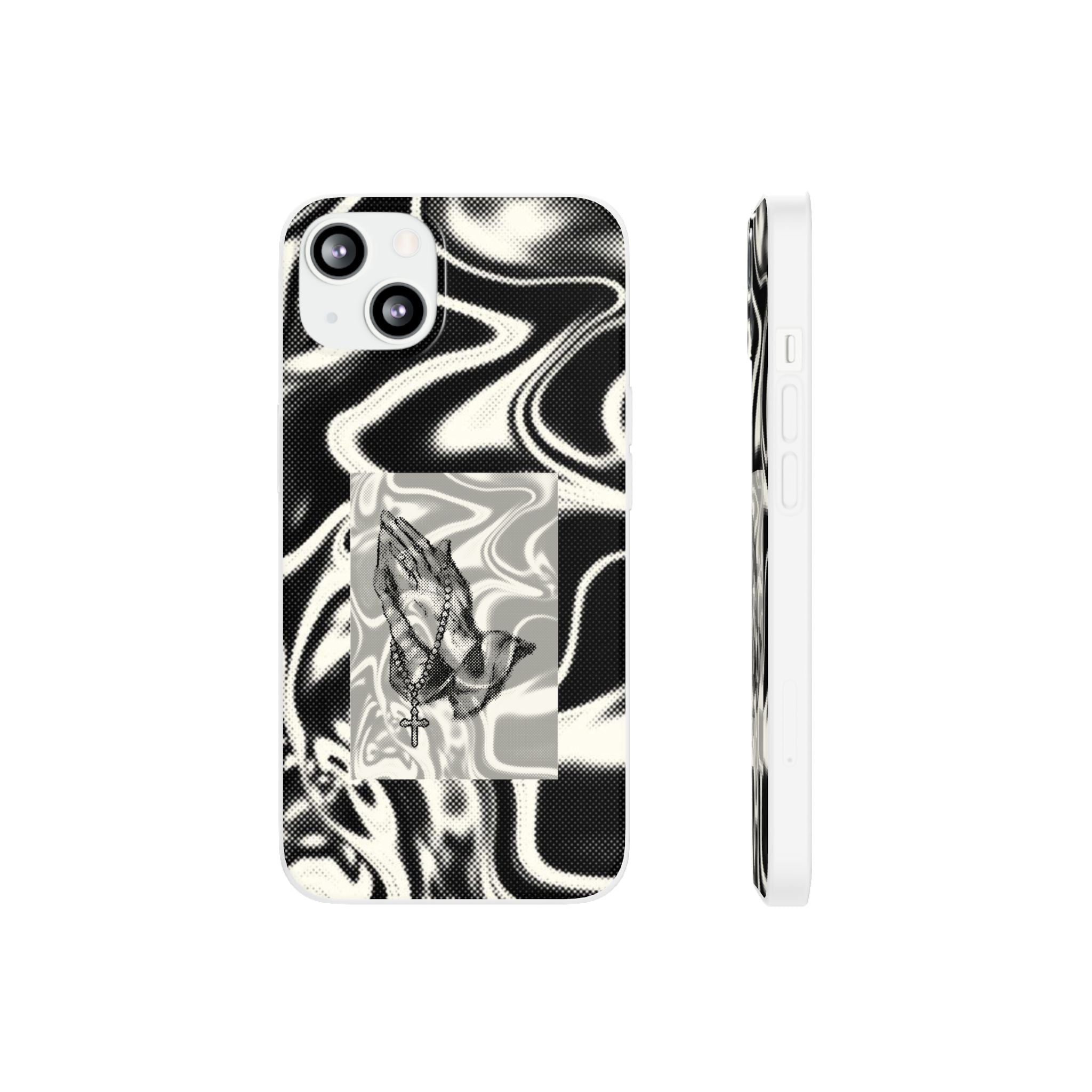 Praying Hands Black & White Phone Case