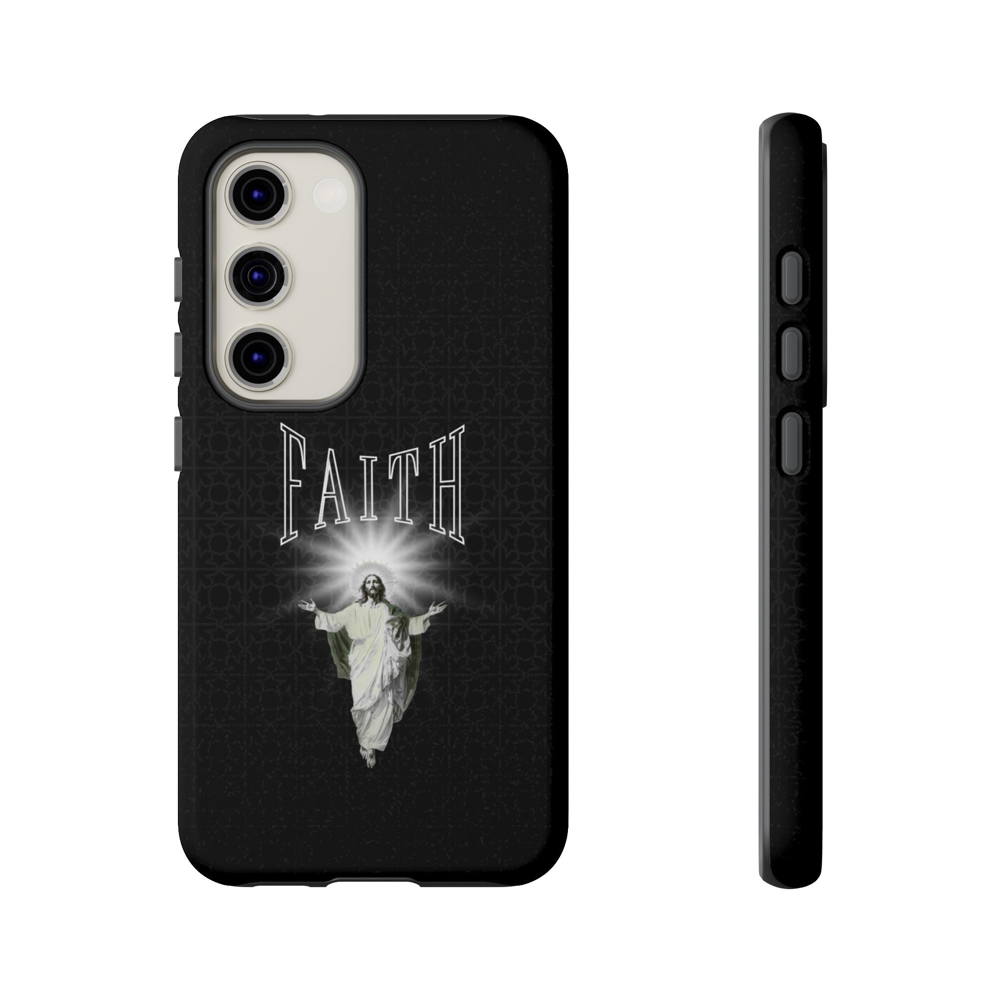 Faith Phone Case — Religious Jesus Graphic Tough Phone Cover