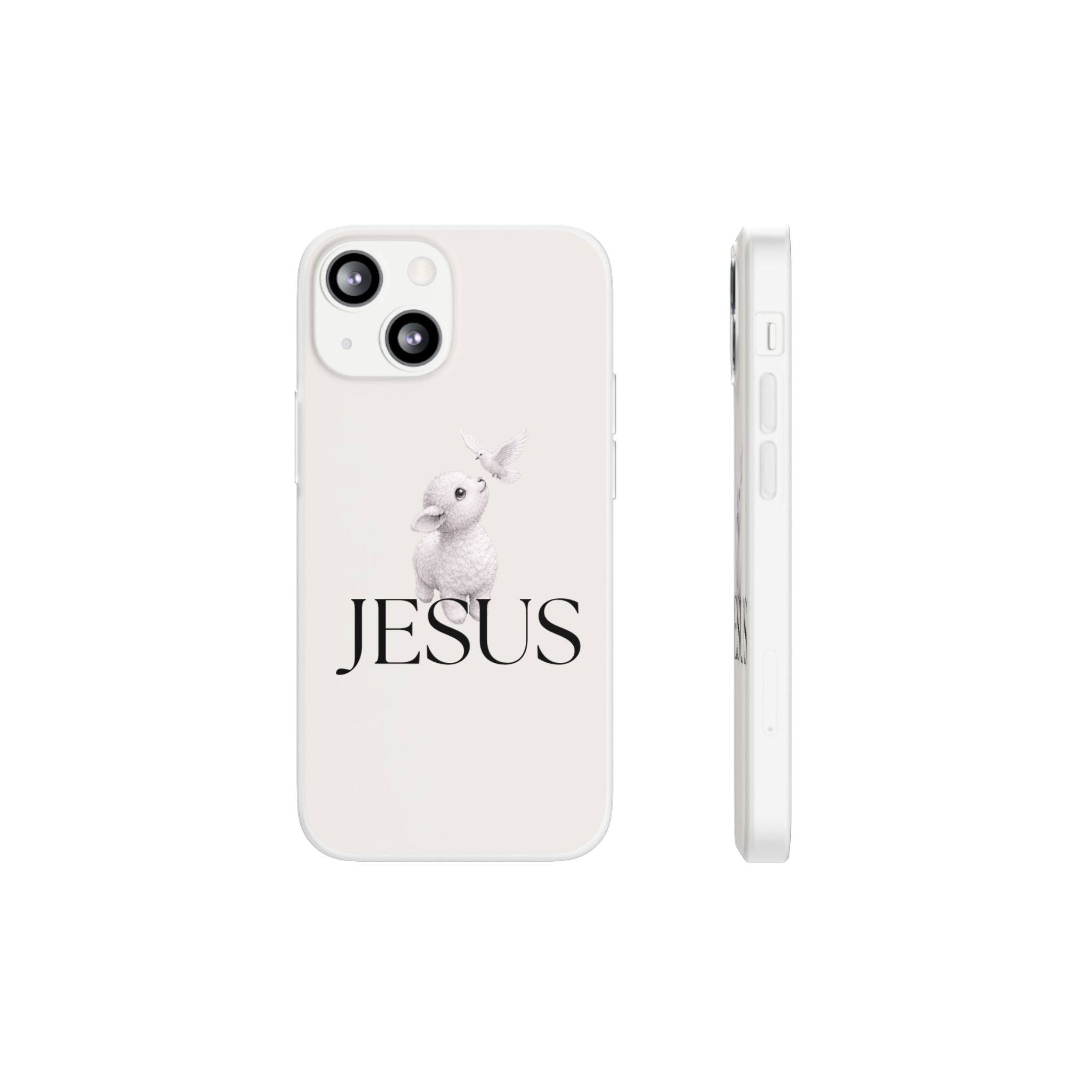 Jesus Lamb Phone Case - Christian Faith iPhone Case with Dove