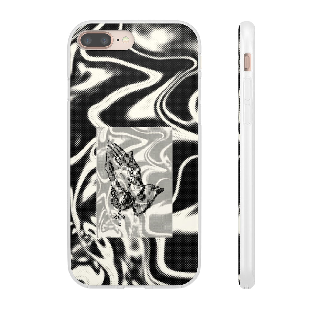 Praying Hands Black & White Phone Case