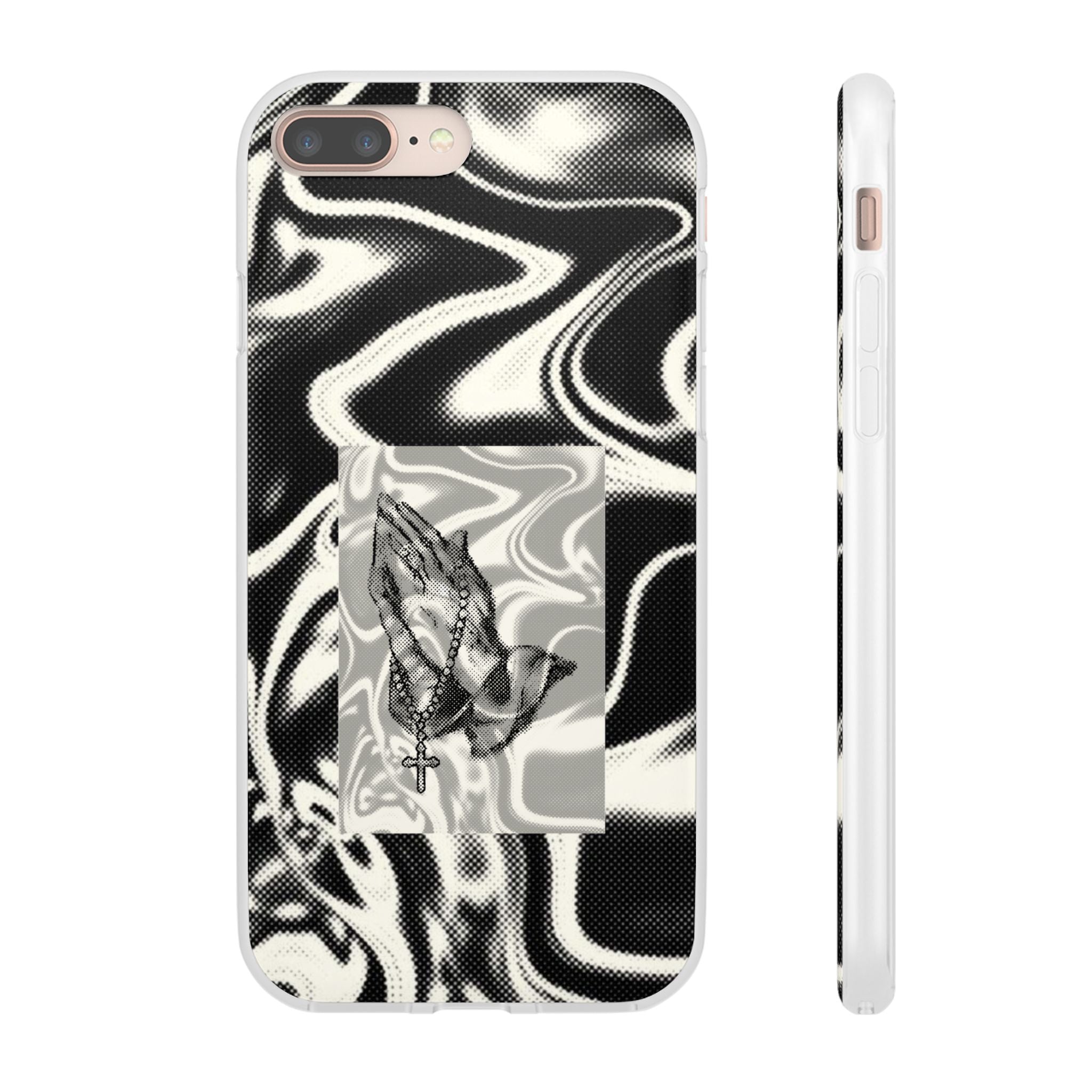 Praying Hands Black & White Phone Case