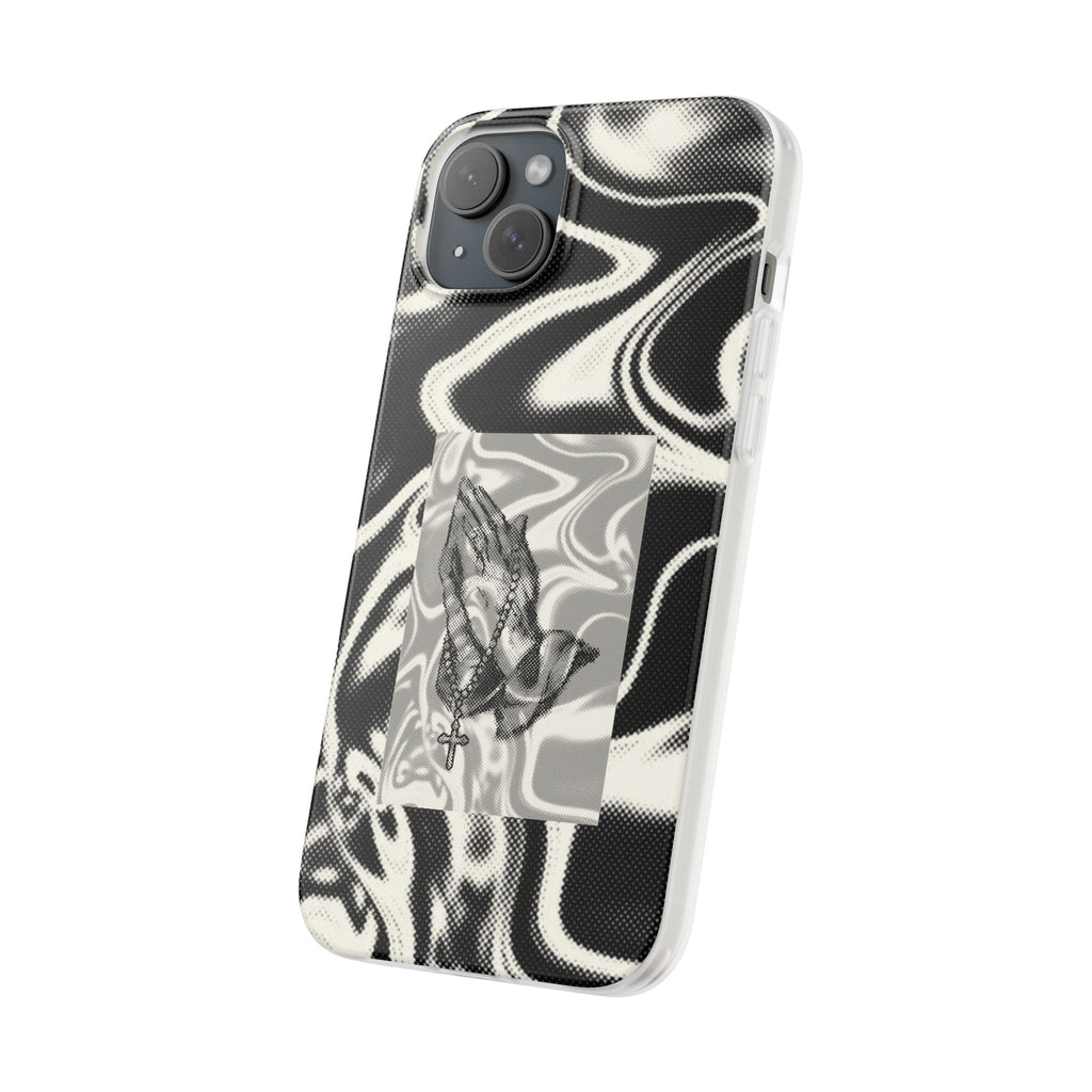 Praying Hands Black & White Phone Case