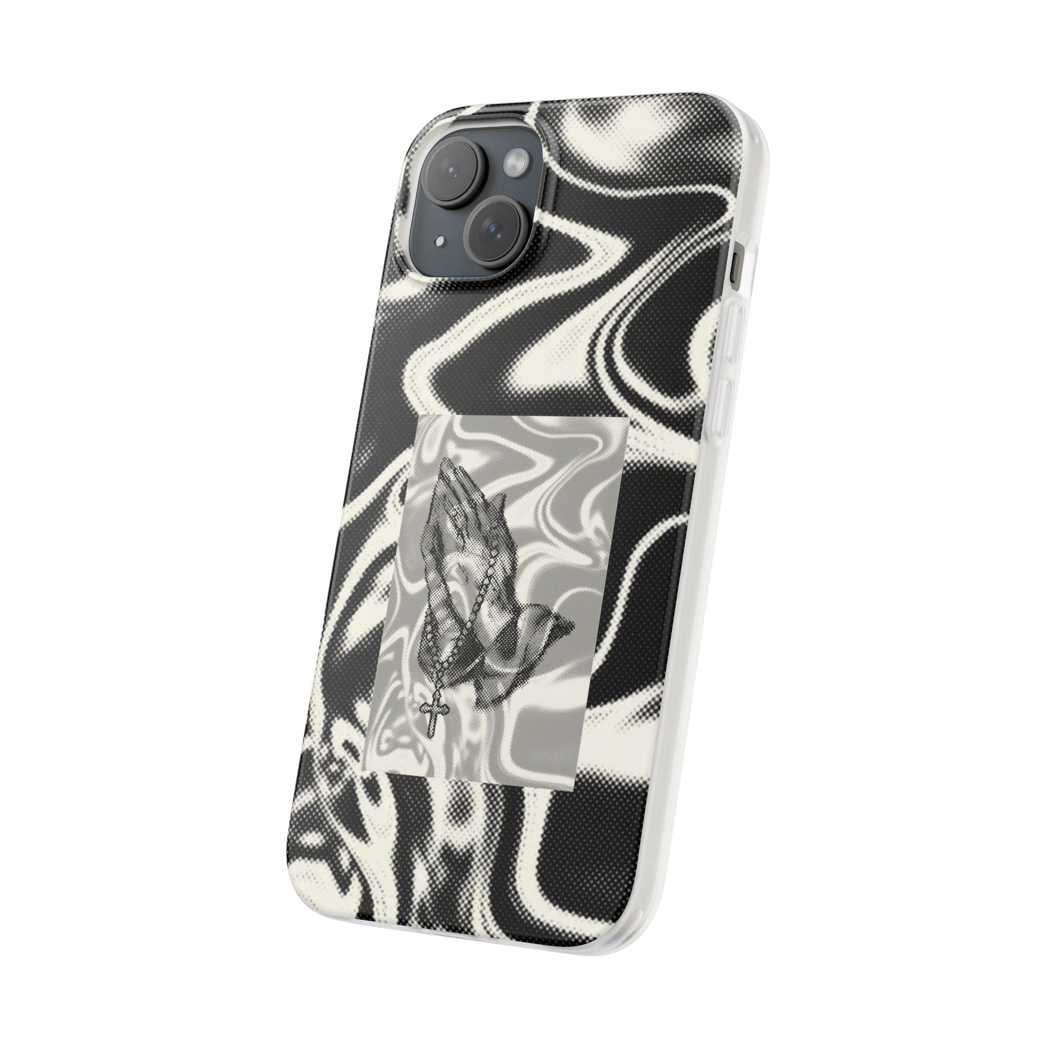 Praying Hands Black & White Phone Case