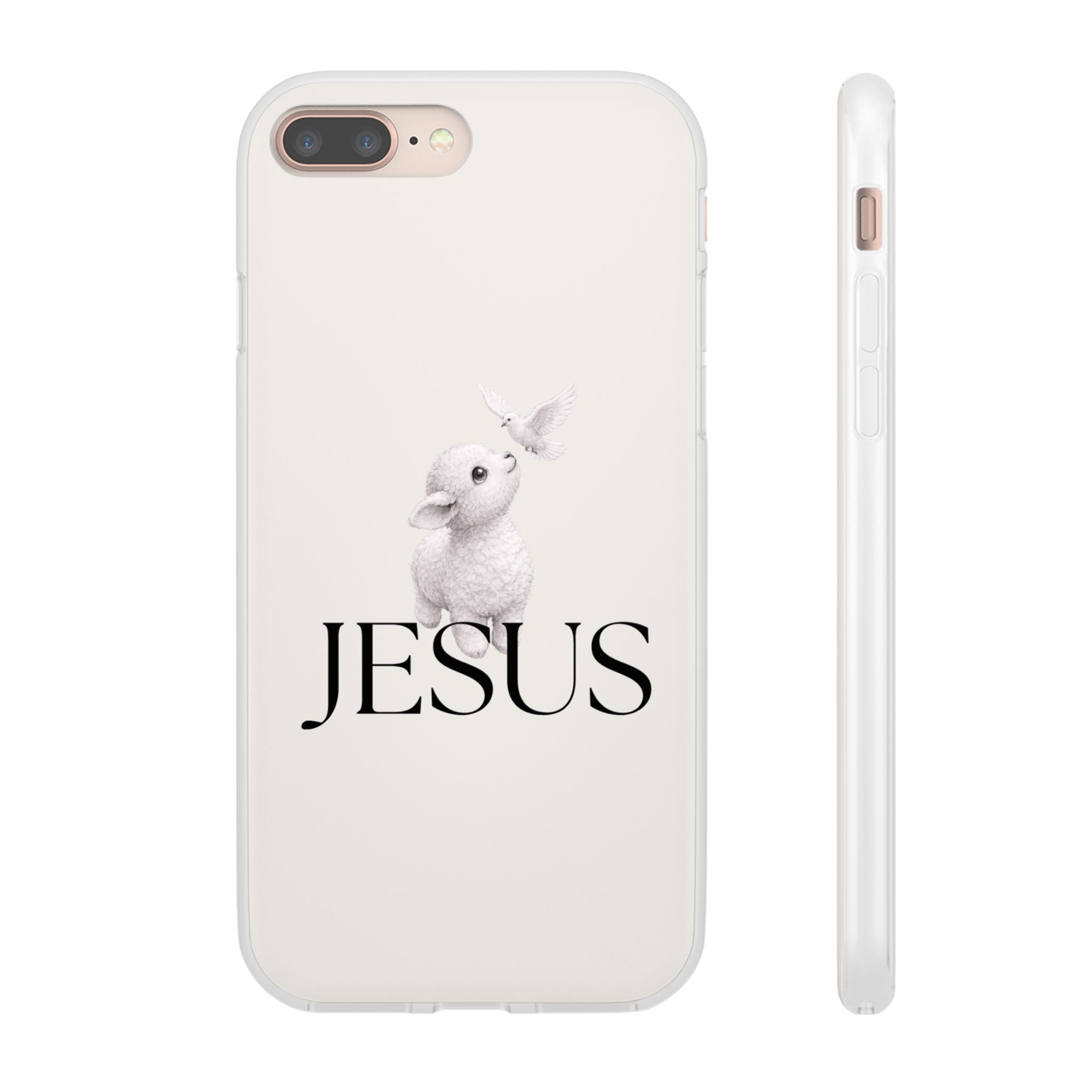 Jesus Lamb Phone Case - Christian Faith iPhone Case with Dove