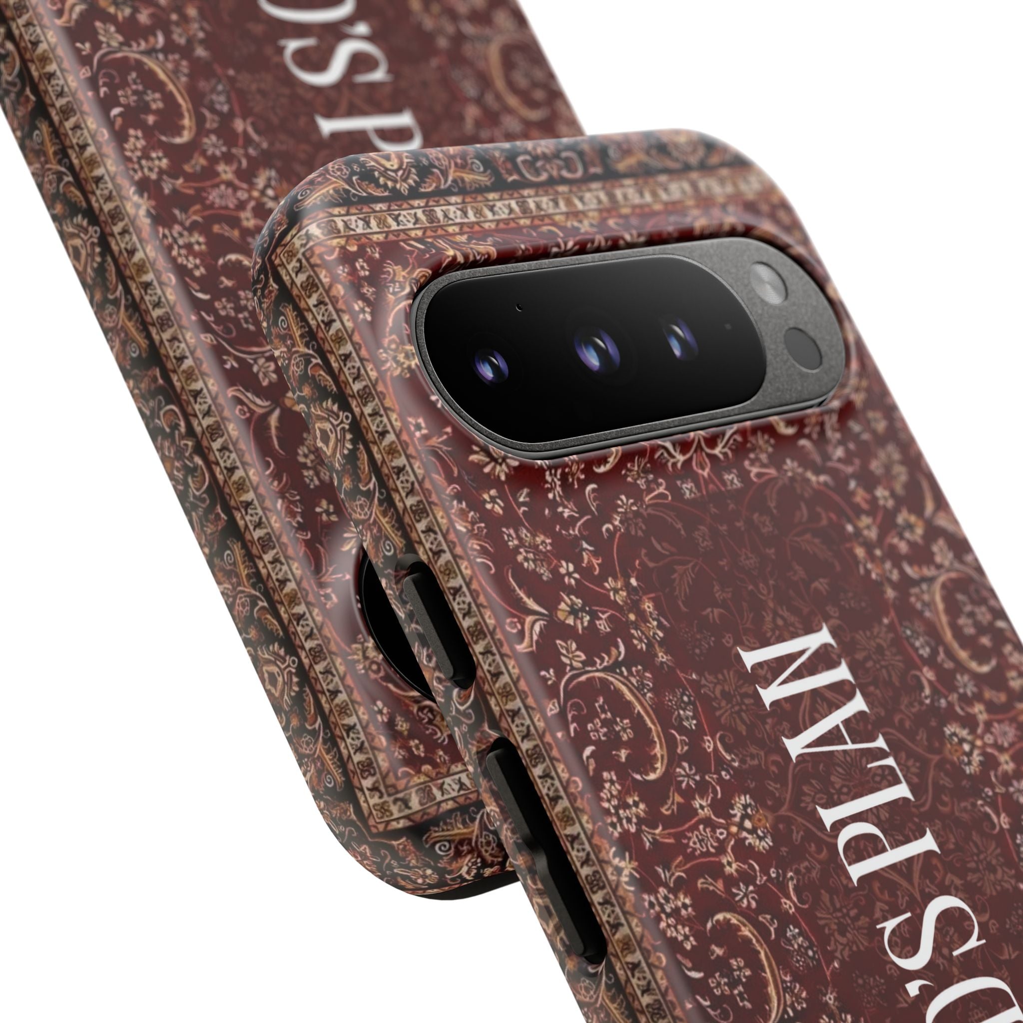 God's Plan — Vintage Tapestry Christian Tough Phone Case | Boho Faith Cover