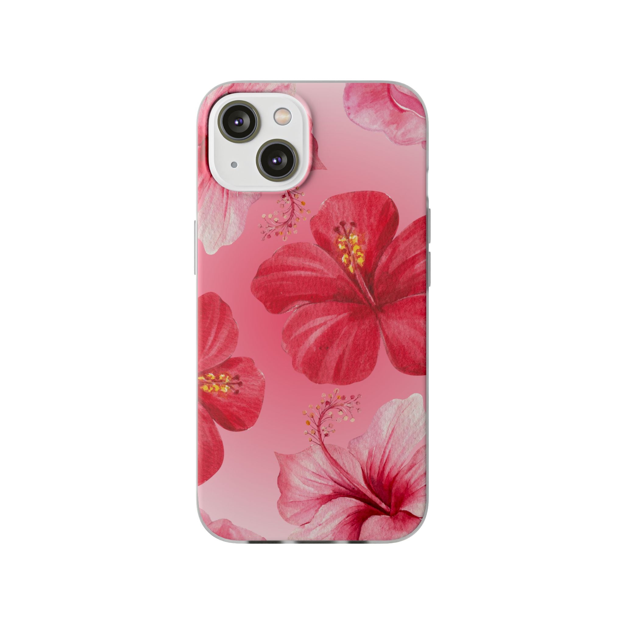 Hibiscus Floral Phone Case – Pink Tropical Flexi Case