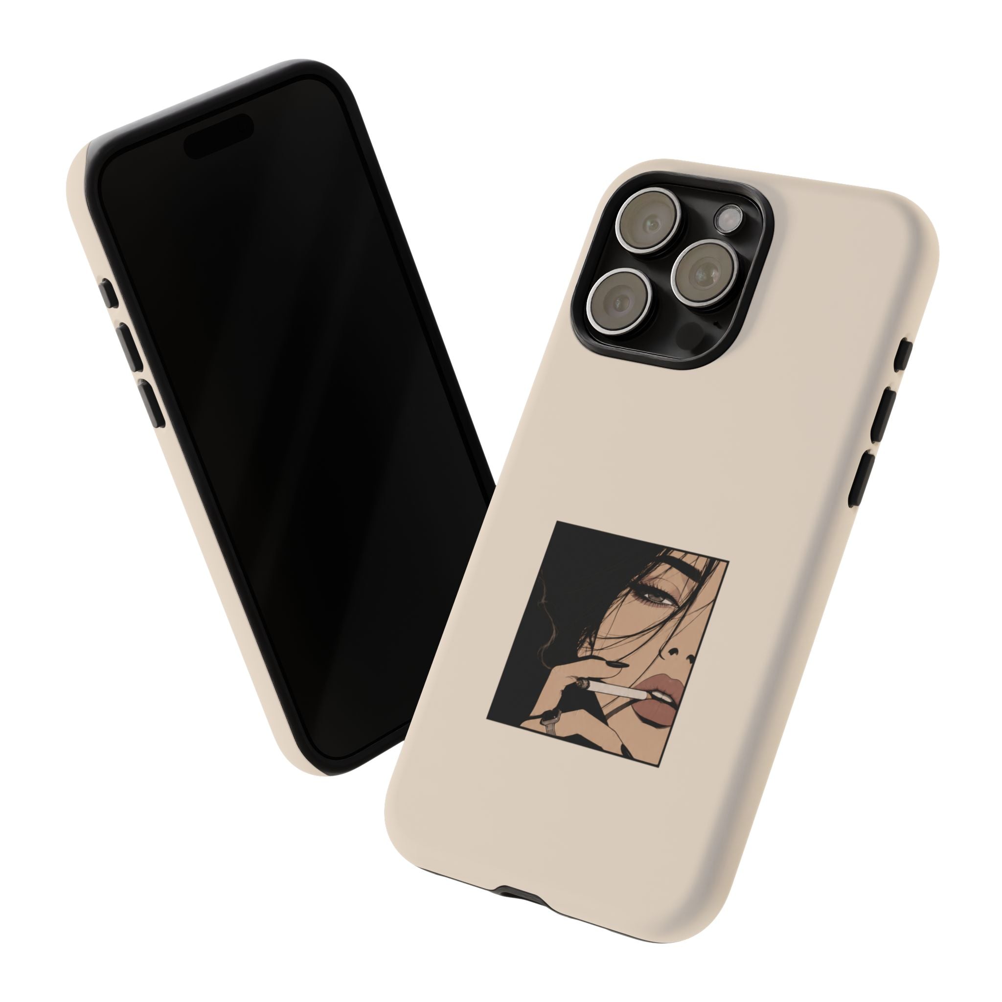 Minimalist Femme Portrait Protective Phone Case