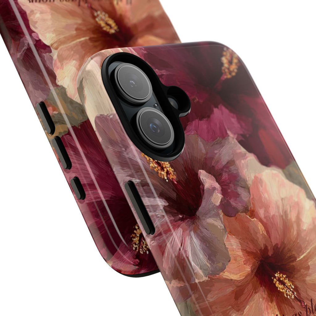 Faith Floral Phone Case — "In All Things Place Your Faith" Protective iPhone Cover