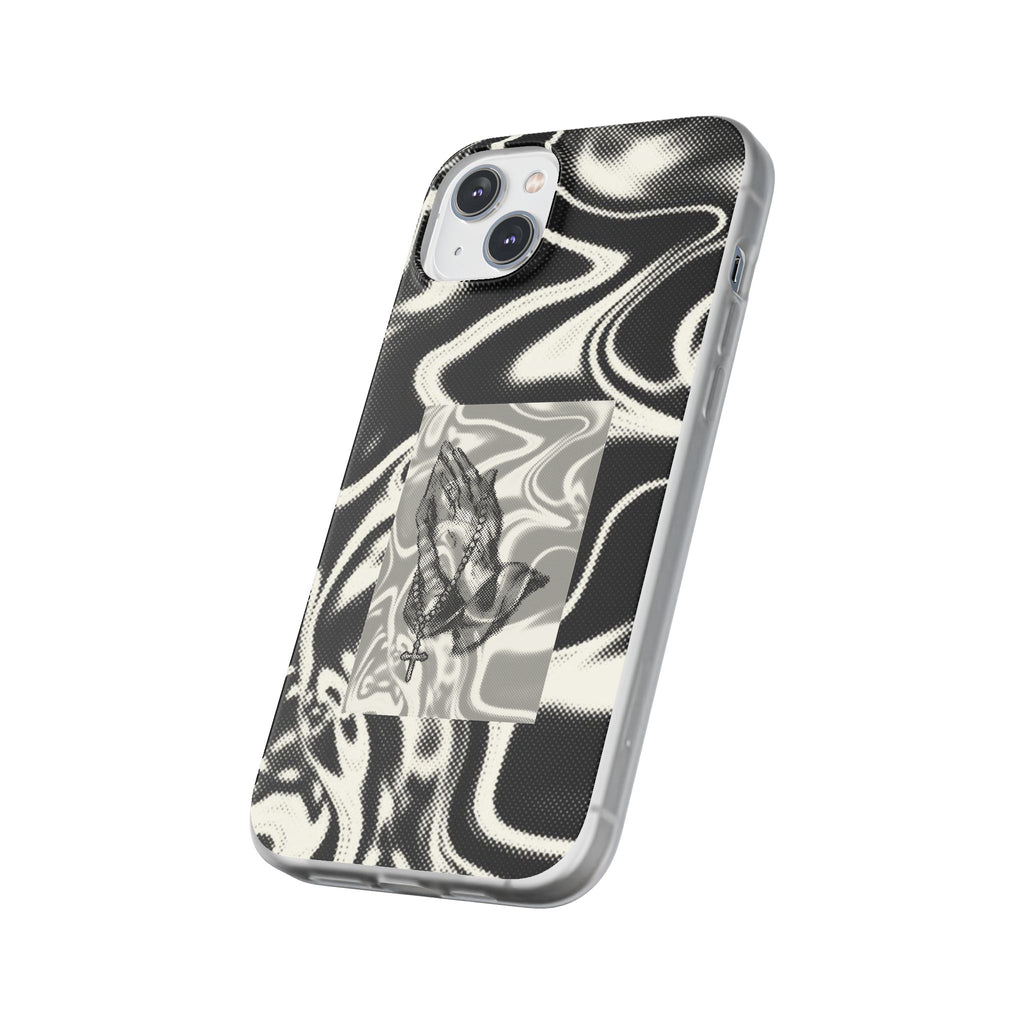 Praying Hands Black & White Phone Case