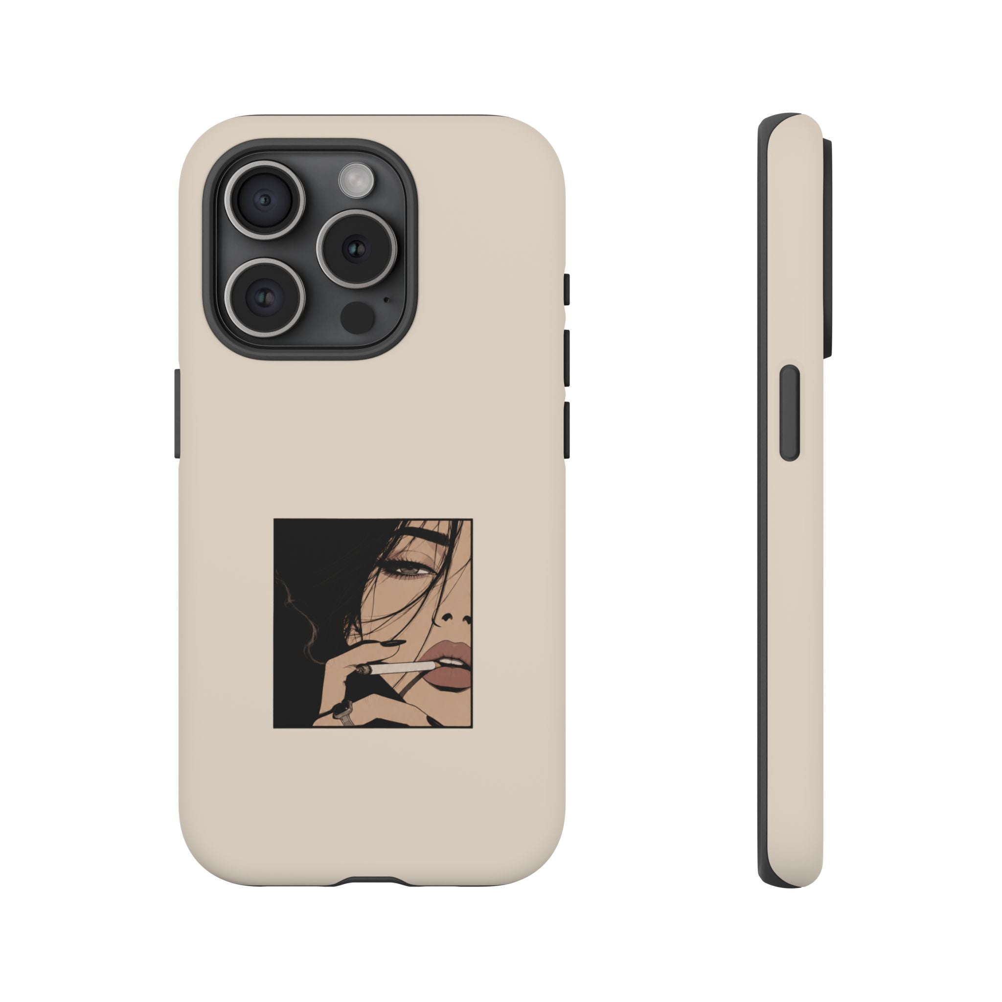 Minimalist Femme Portrait Protective Phone Case