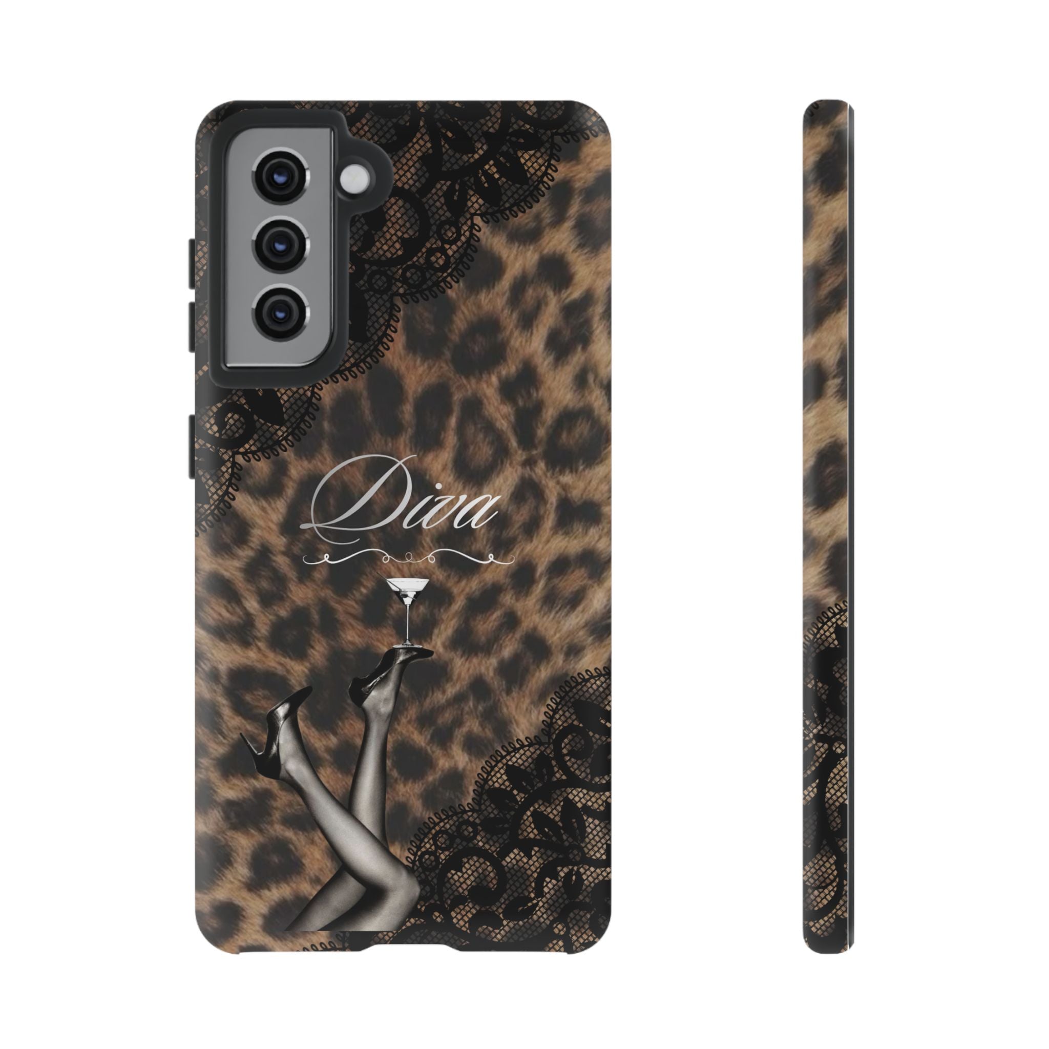 Leopard Lace 'Diva' Tough Phone Case