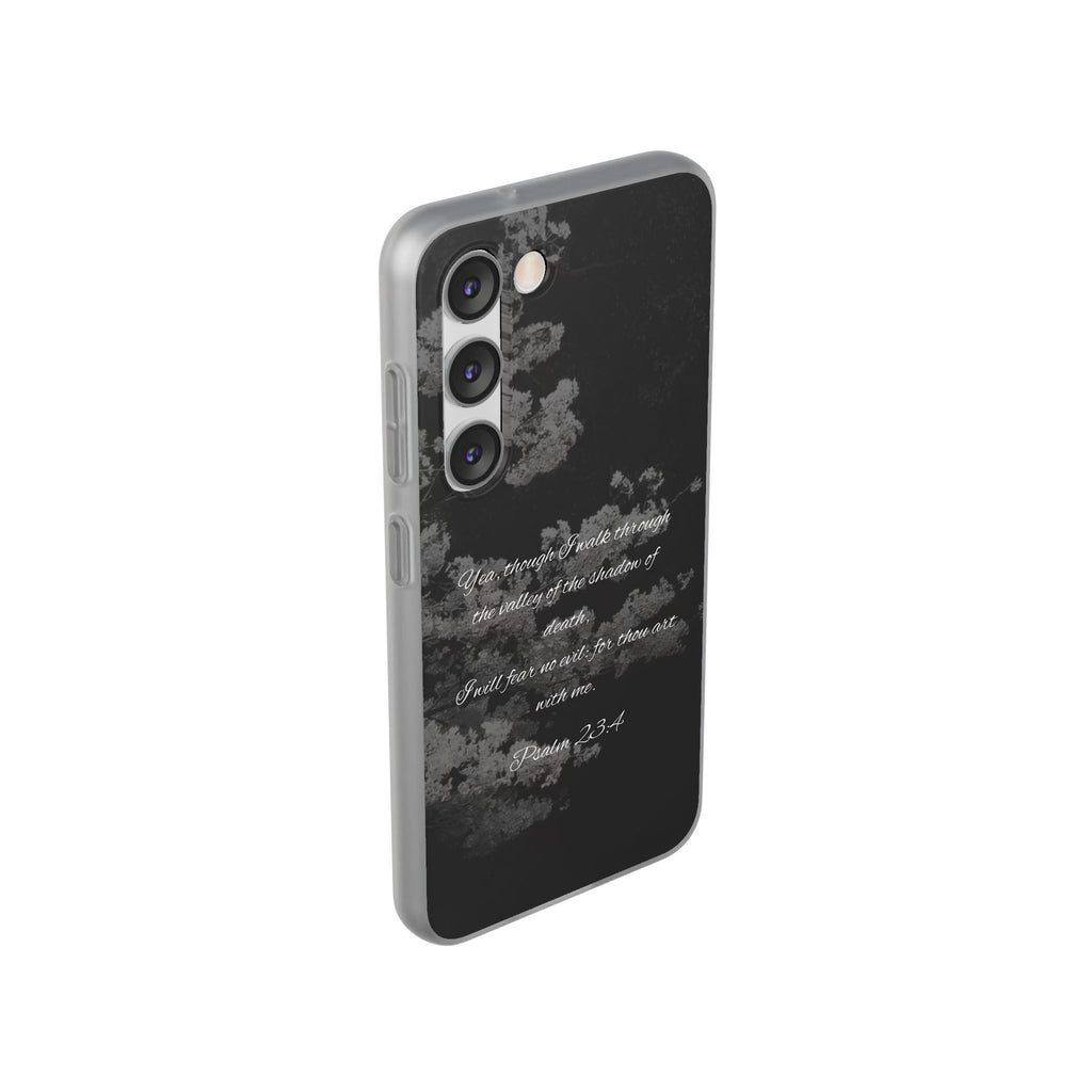 Phone Case — Psalm 23:4 Black Cloudy Faith Design