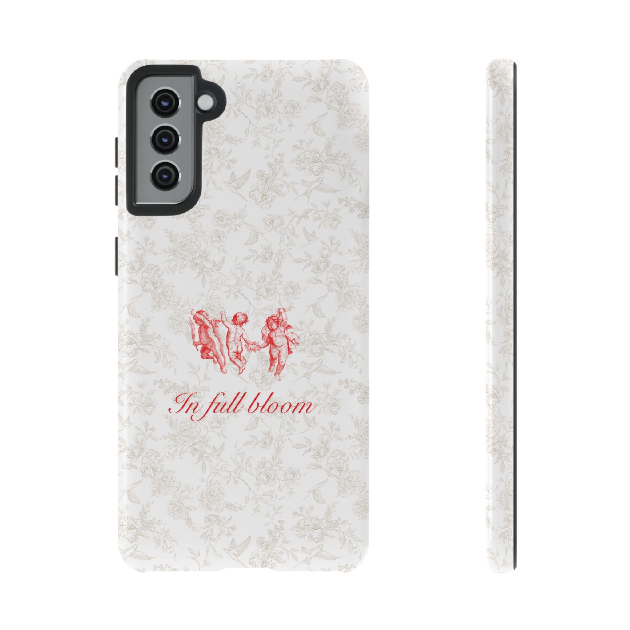 Vintage Floral Phone Case — "In Full Bloom" Tough Case