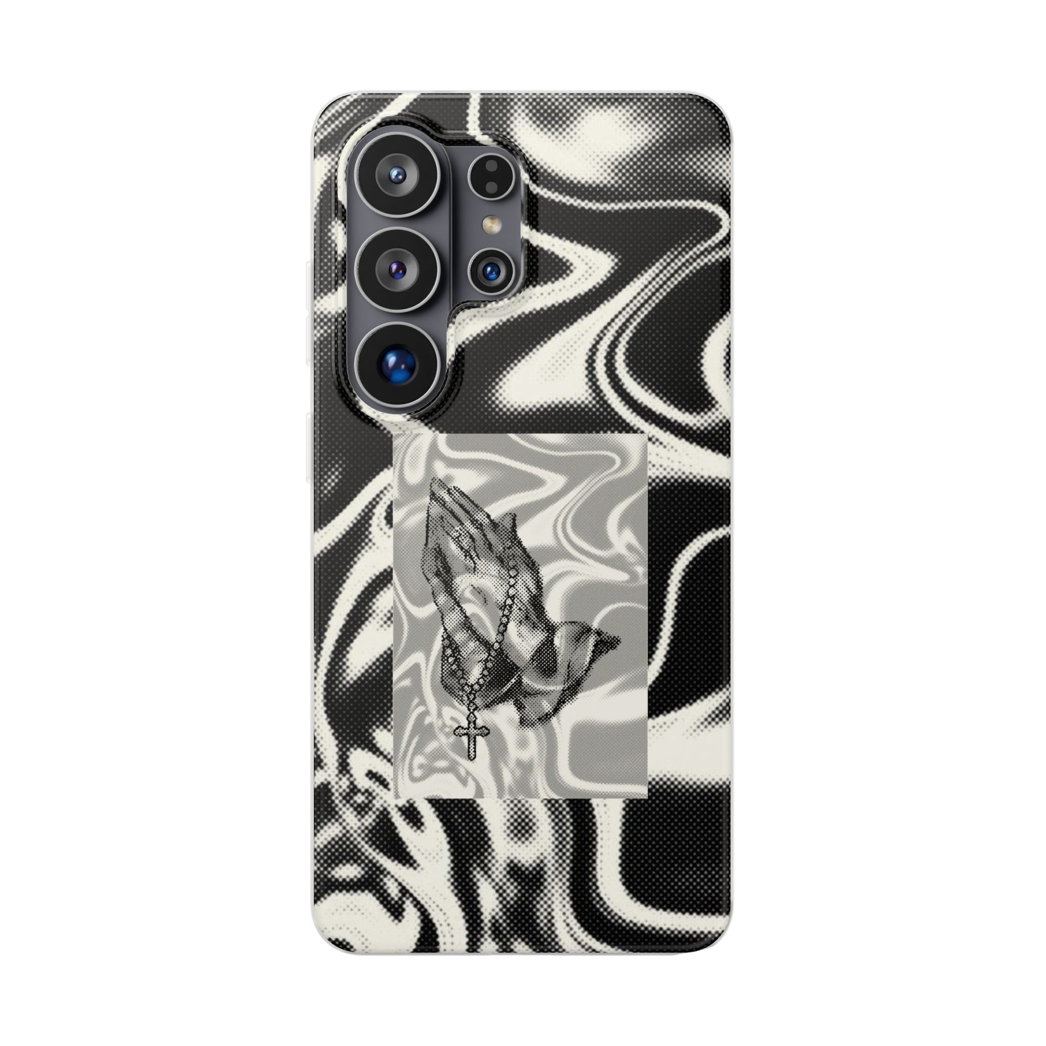 Praying Hands Black & White Phone Case