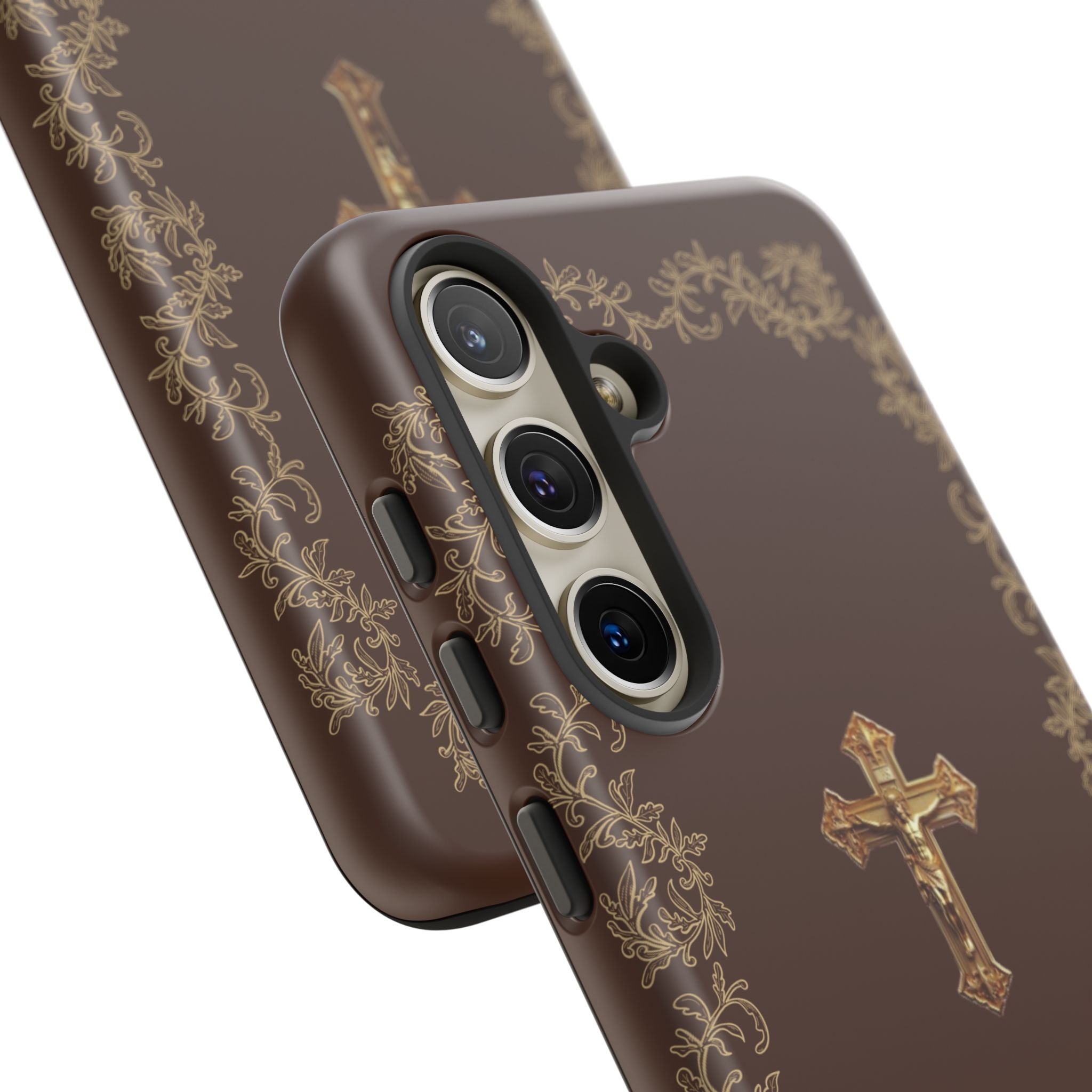 Gold Cross Bible – Christian Tough Phone Case