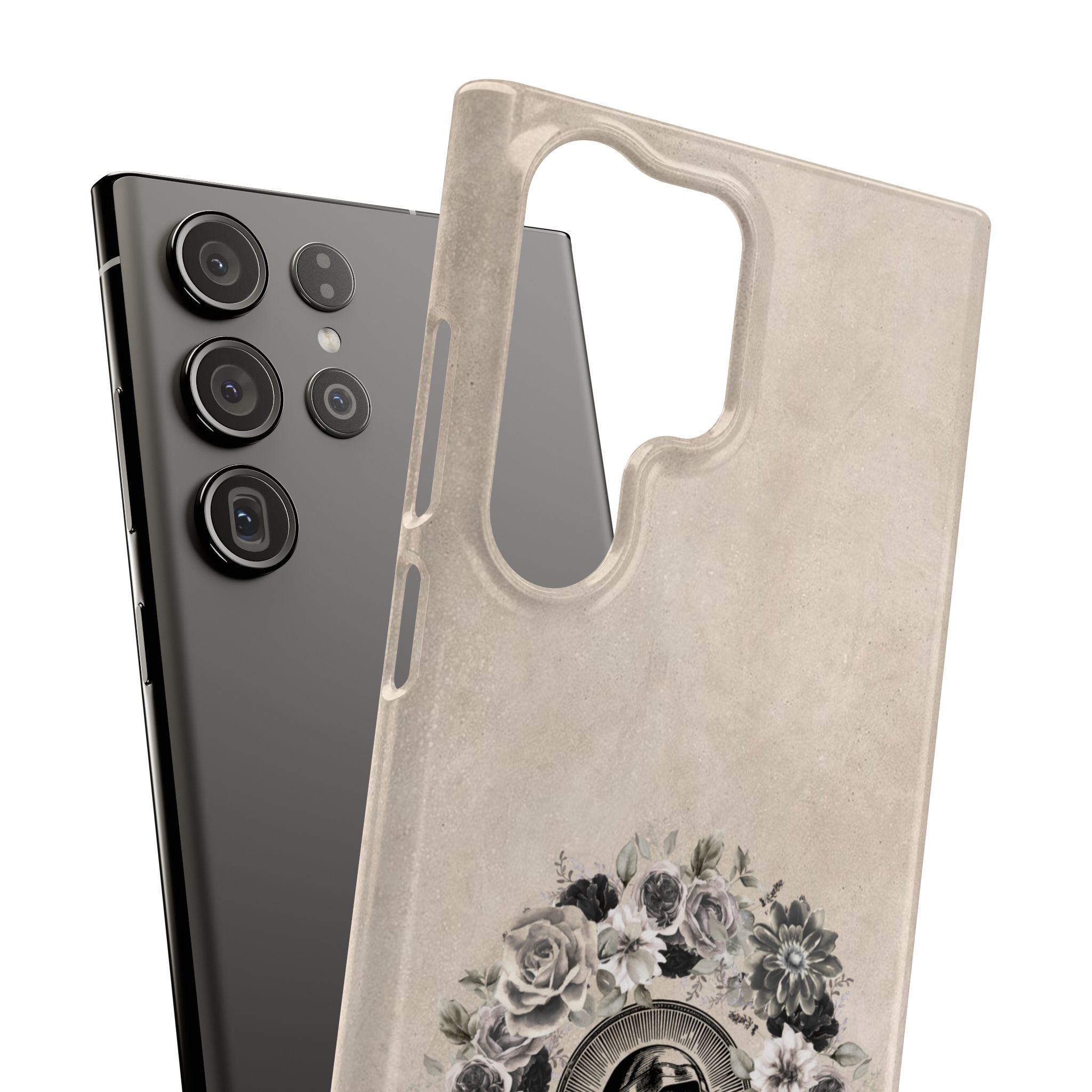 Vintage Madonna Floral Phone Case — Religious iPhone Snap Case