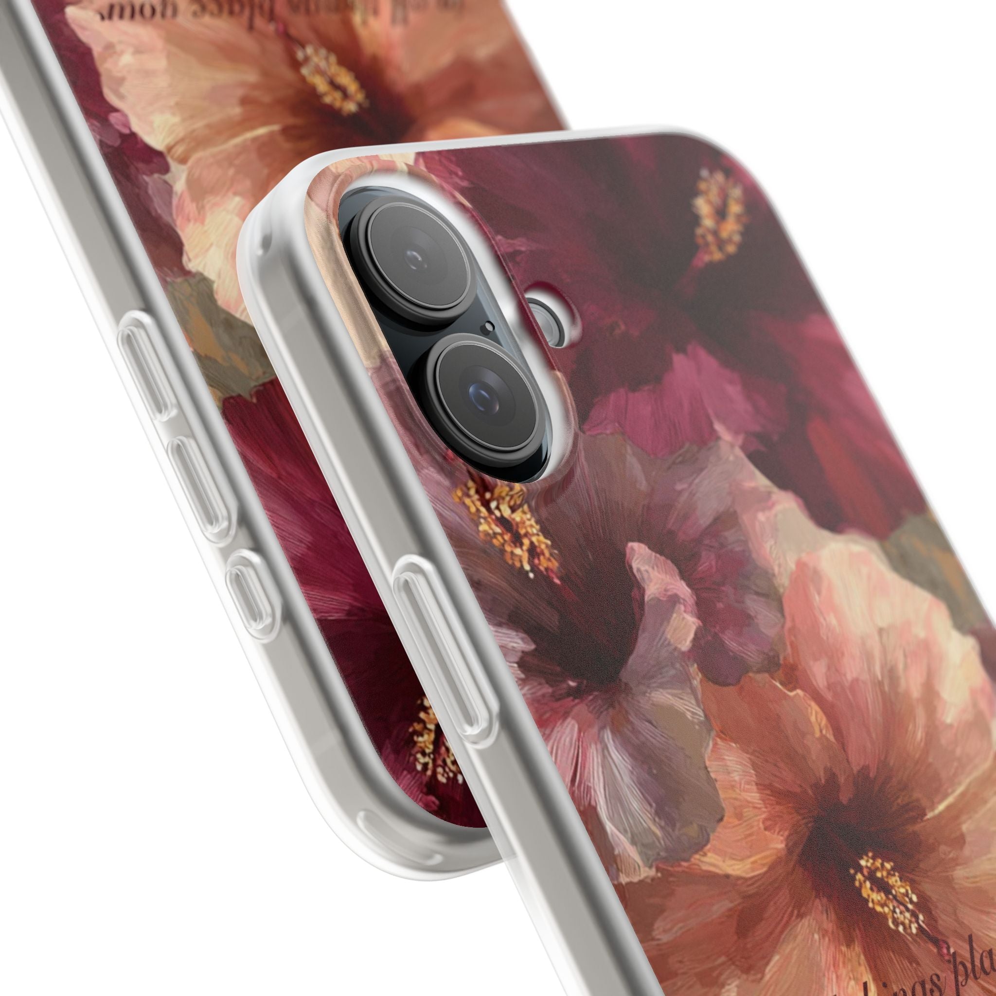 Faith Floral Phone Case – Inspirational Hibiscus Art Protective Cover