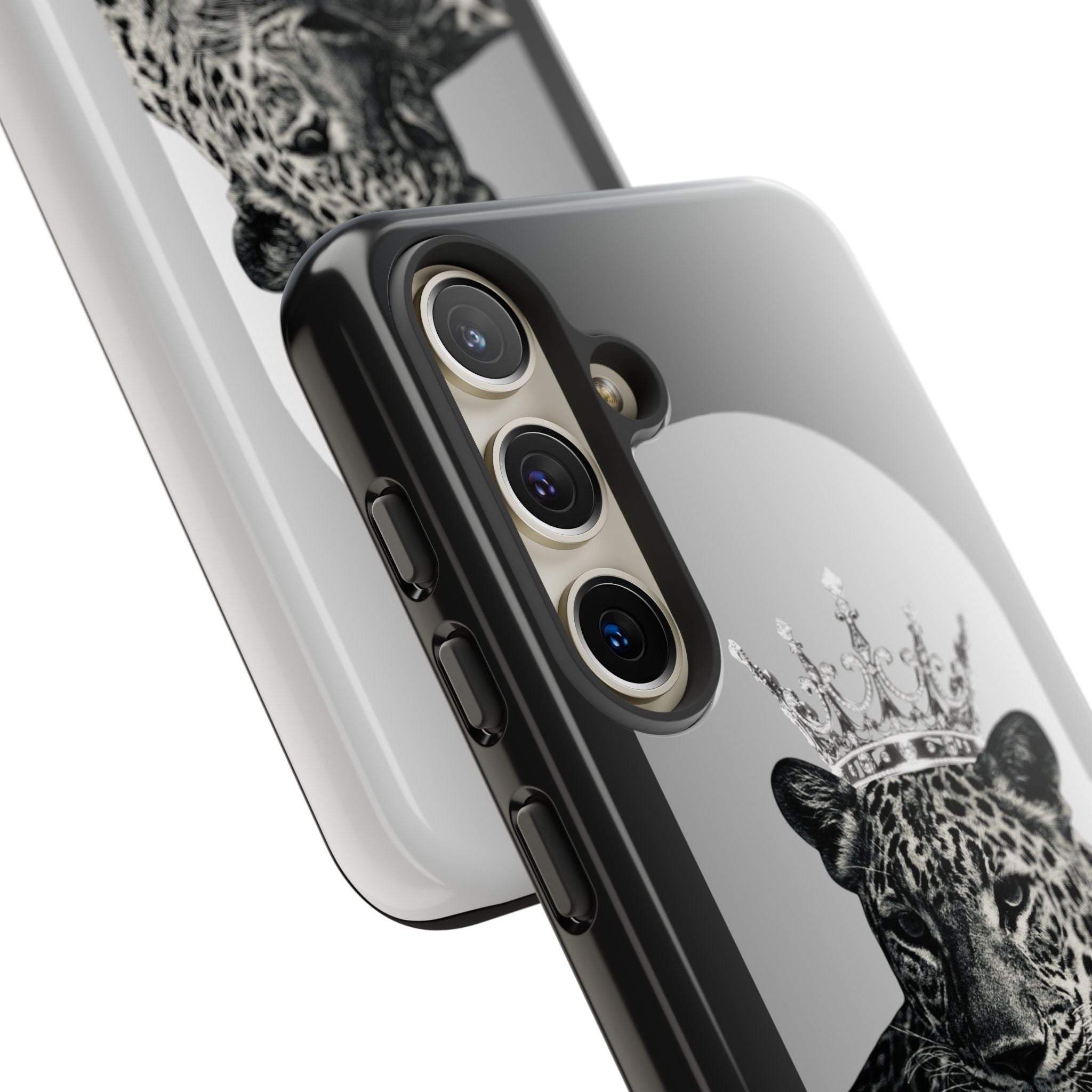 Leopard Crown Phone Case — "You Are Enough" Inspirational Protective Cover