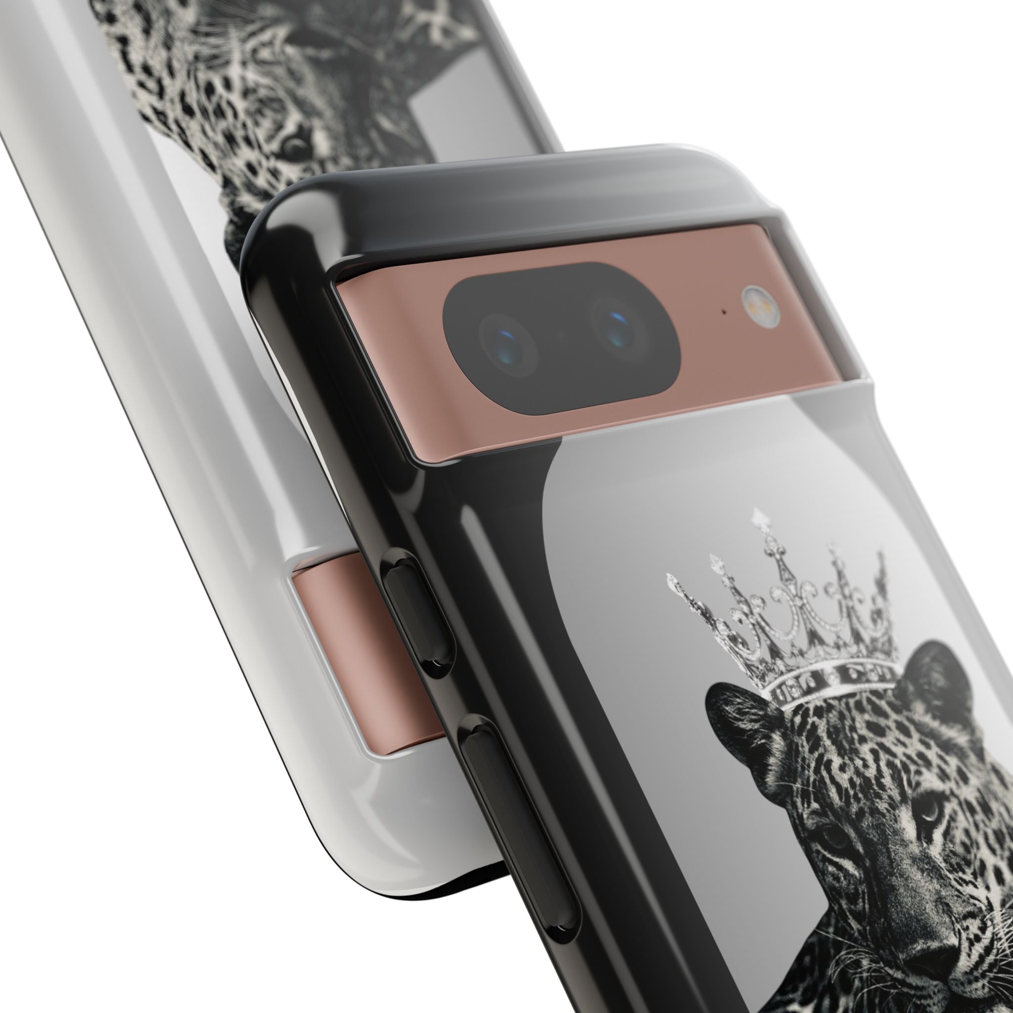 Leopard Crown Phone Case — "You Are Enough" Inspirational Protective Cover