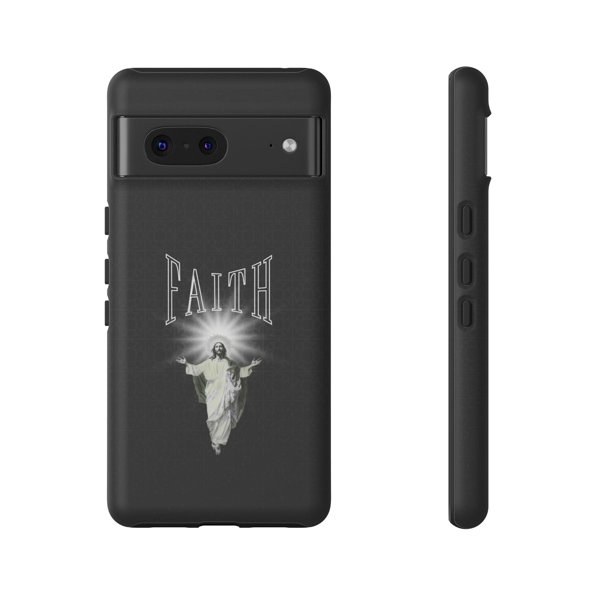Faith Phone Case — Religious Jesus Graphic Tough Phone Cover