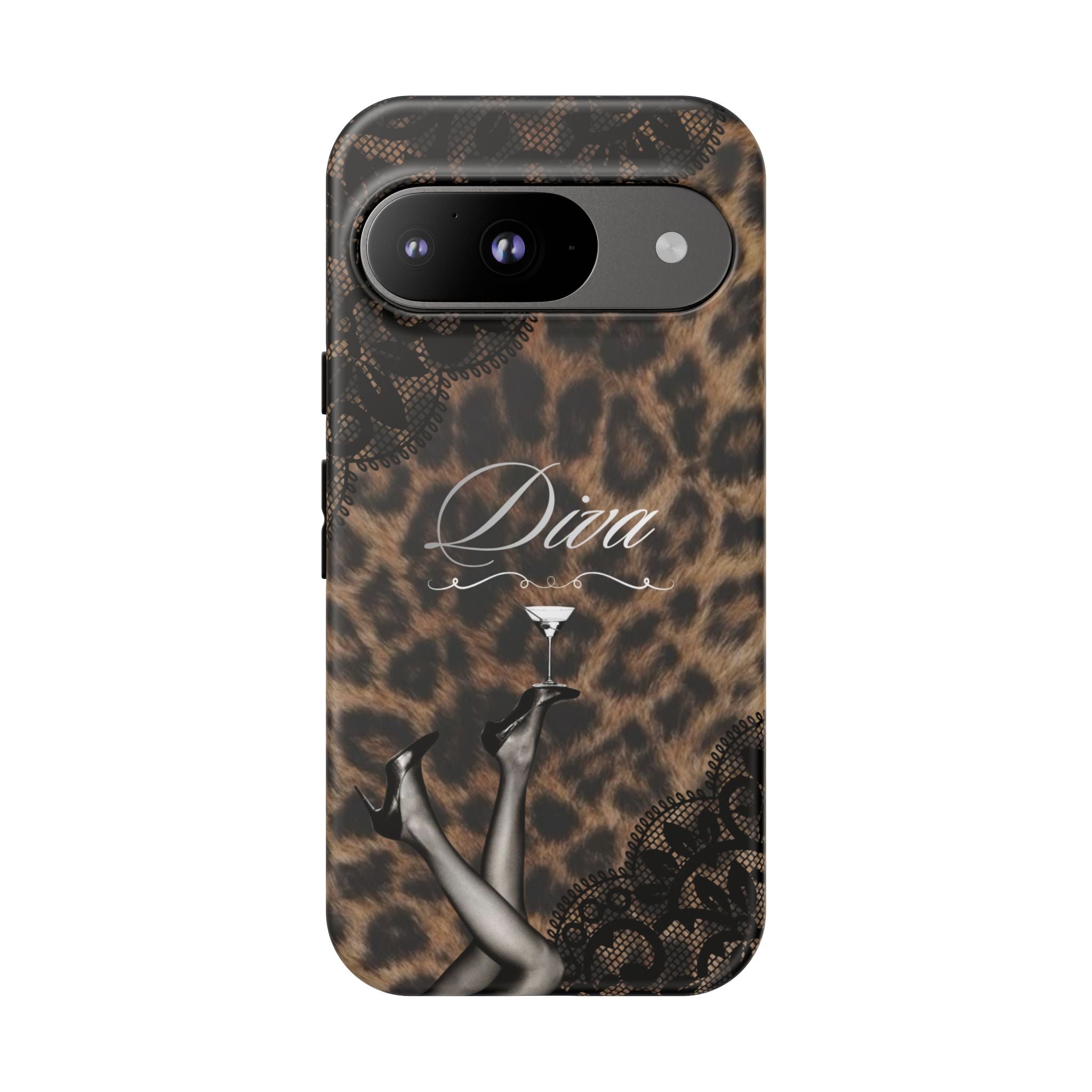 Leopard Lace 'Diva' Tough Phone Case