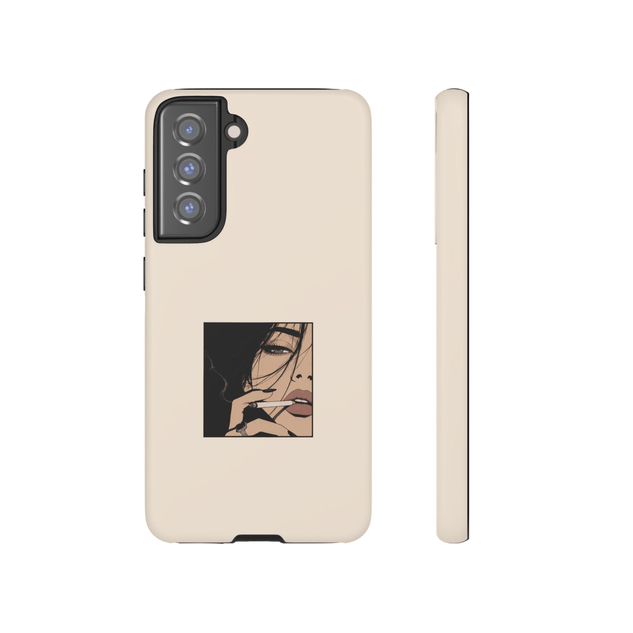 Minimalist Femme Portrait Protective Phone Case