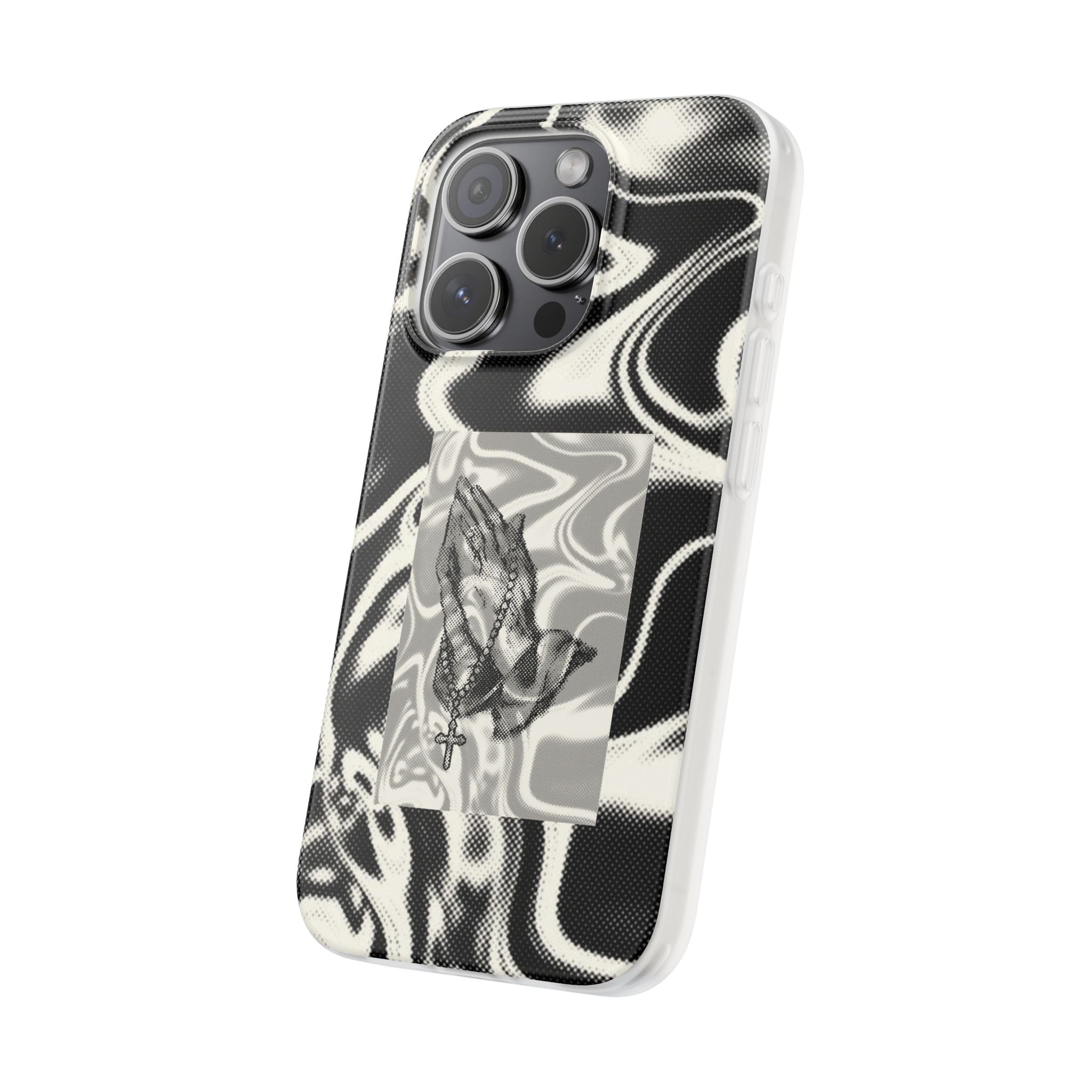 Praying Hands Black & White Phone Case