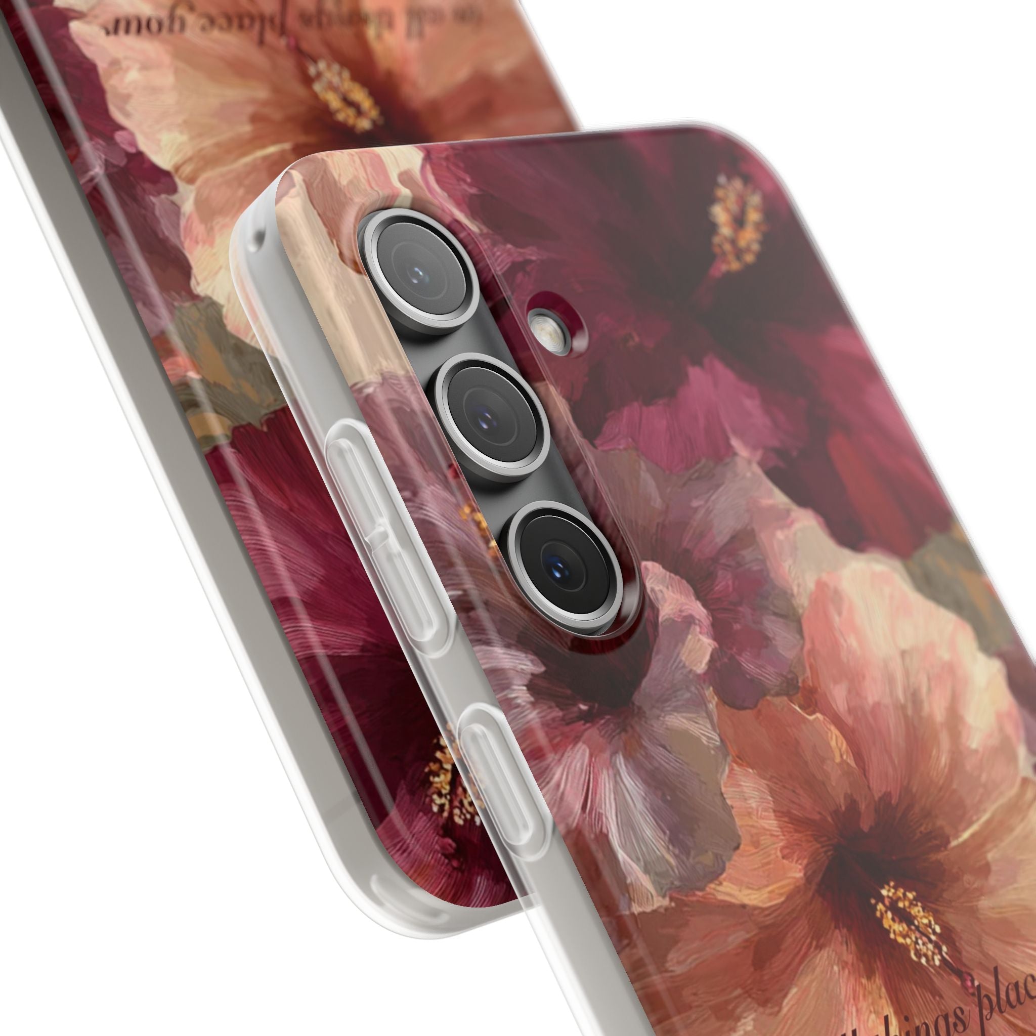 Faith Floral Phone Case – Inspirational Hibiscus Art Protective Cover