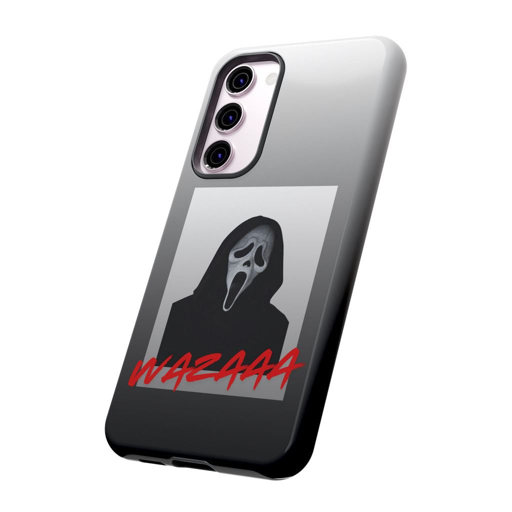 Scream Mask Phone Case – 'WAZAAA' Horror Movie Protective Cover