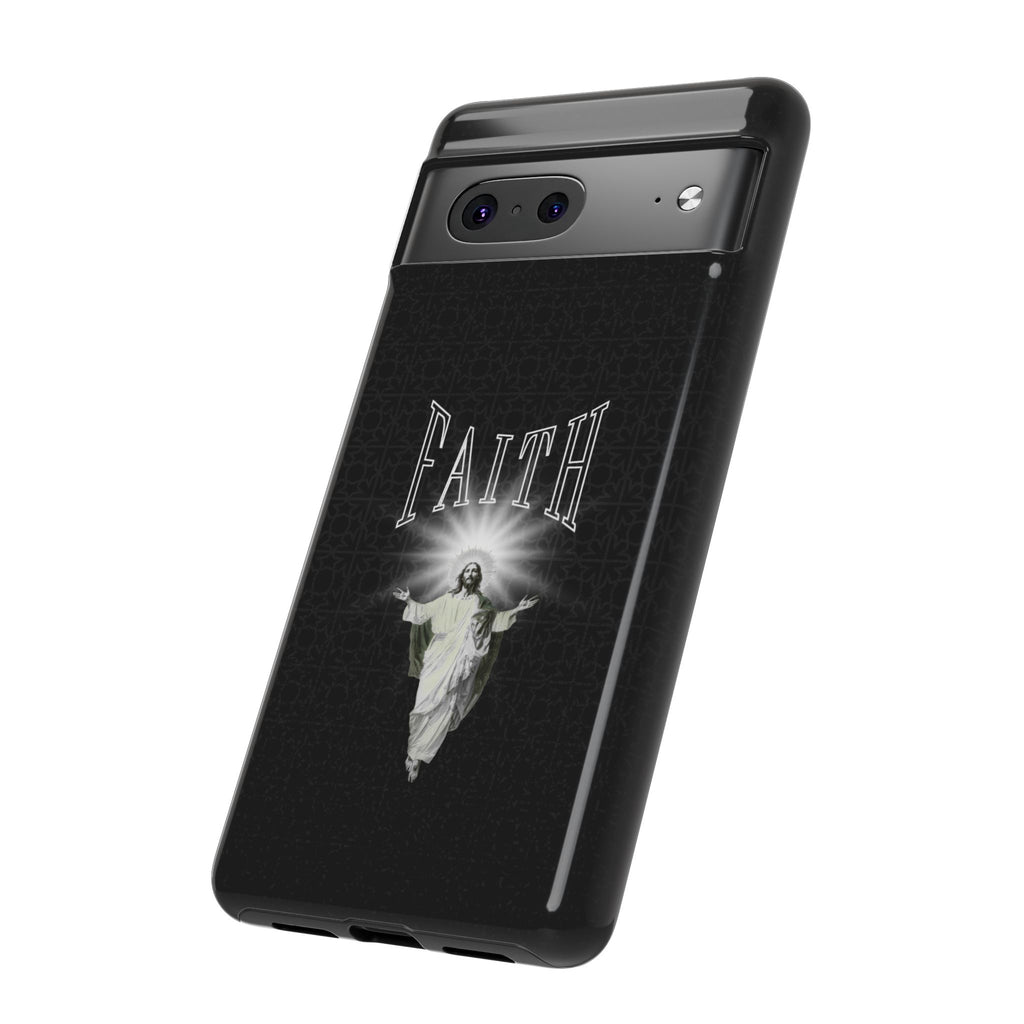 Faith Phone Case — Religious Jesus Graphic Tough Phone Cover