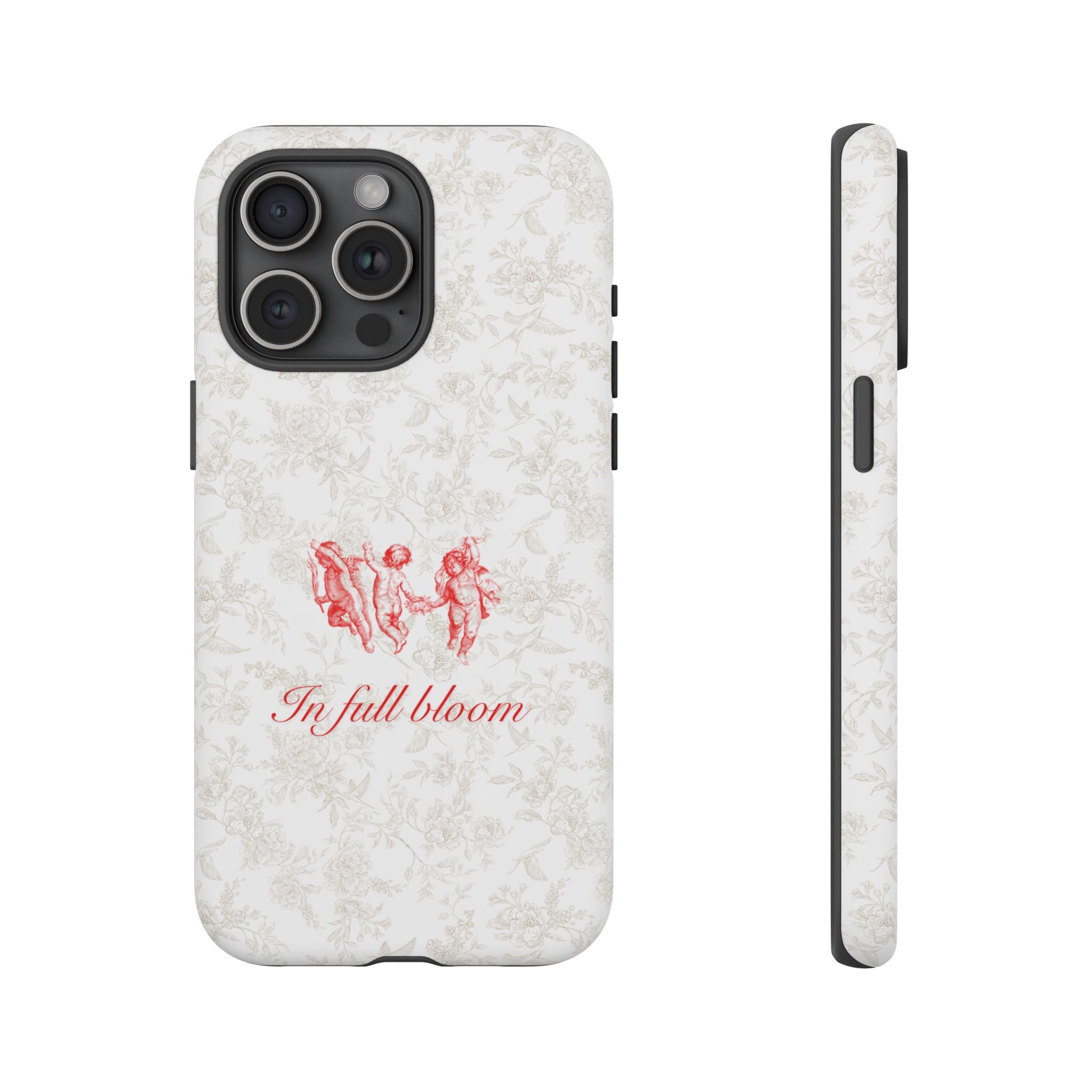 Vintage Floral Phone Case — "In Full Bloom" Tough Case