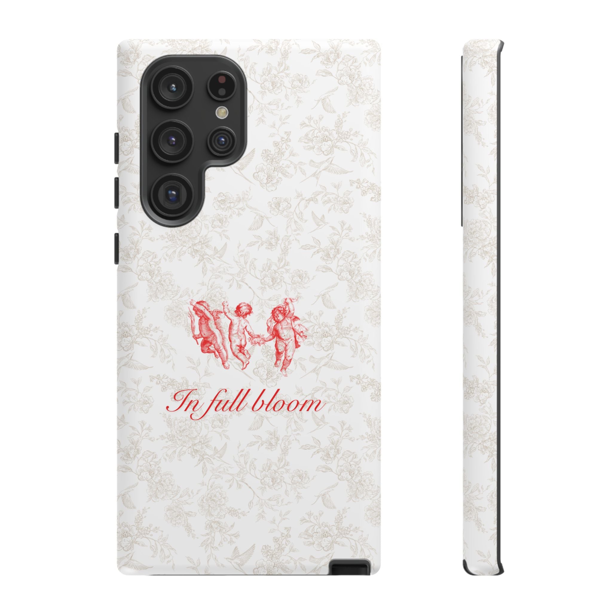 Vintage Floral Phone Case — "In Full Bloom" Tough Case