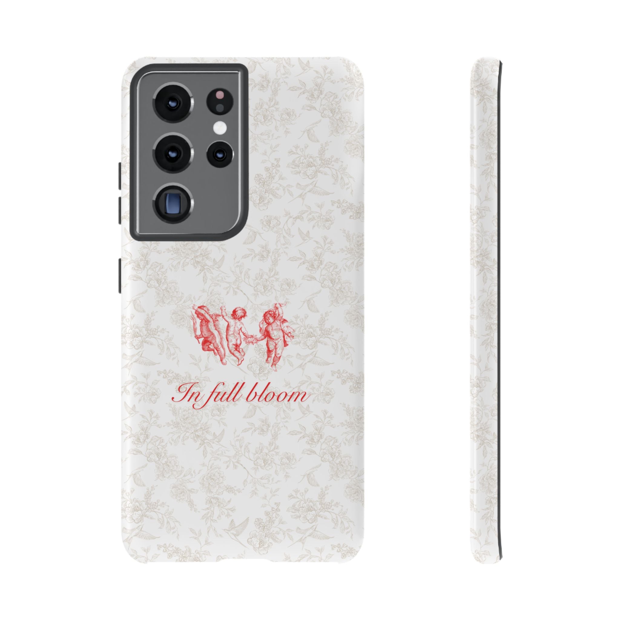 Vintage Floral Phone Case — "In Full Bloom" Tough Case
