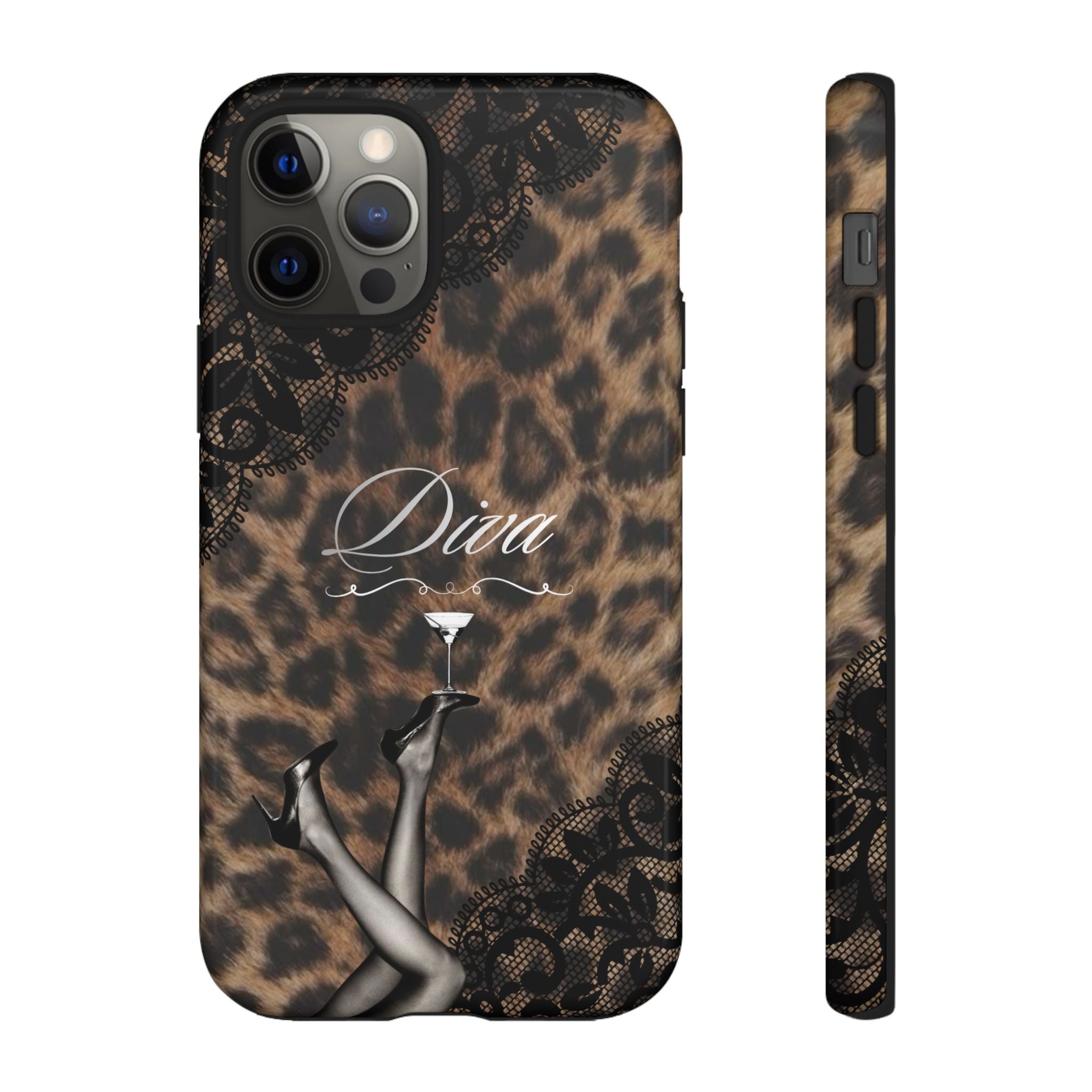 Leopard Lace 'Diva' Tough Phone Case