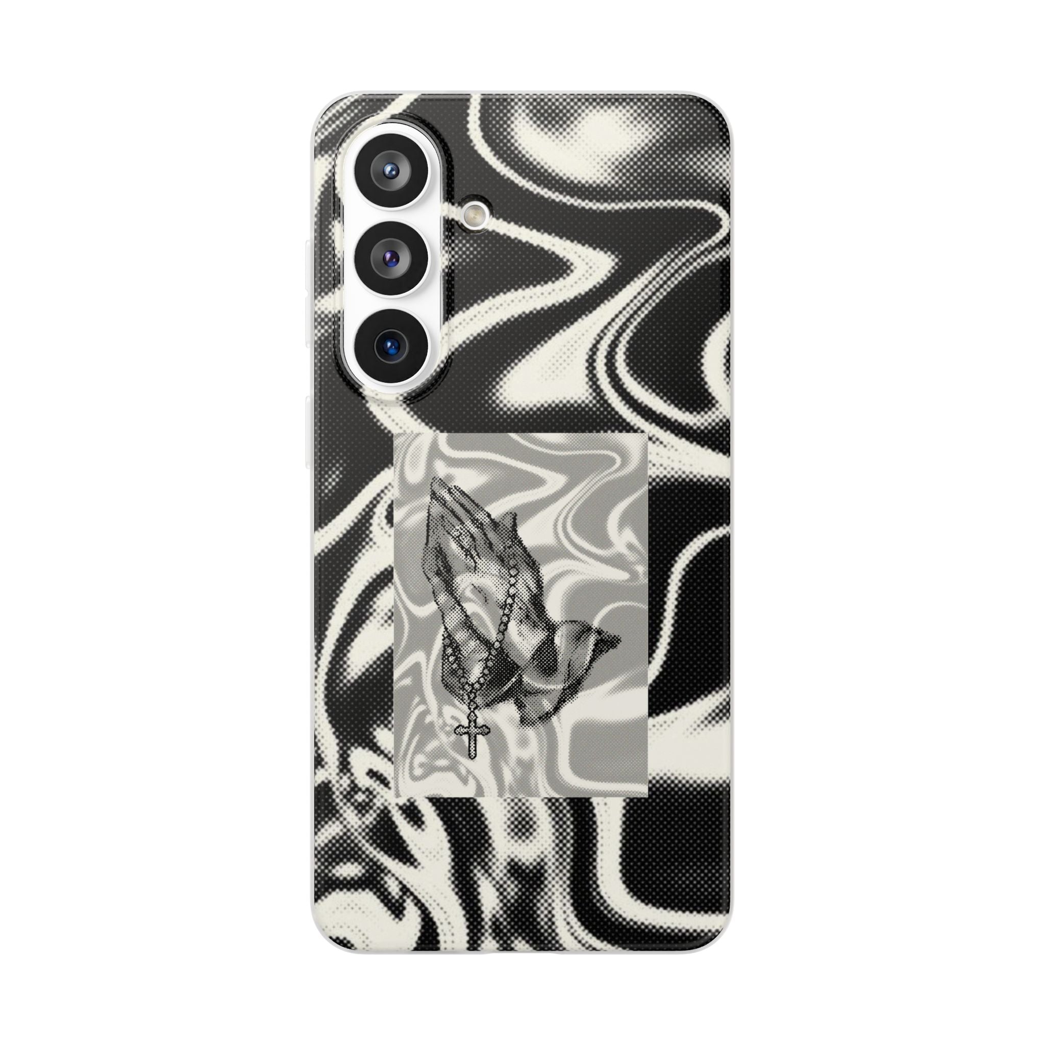 Praying Hands Black & White Phone Case