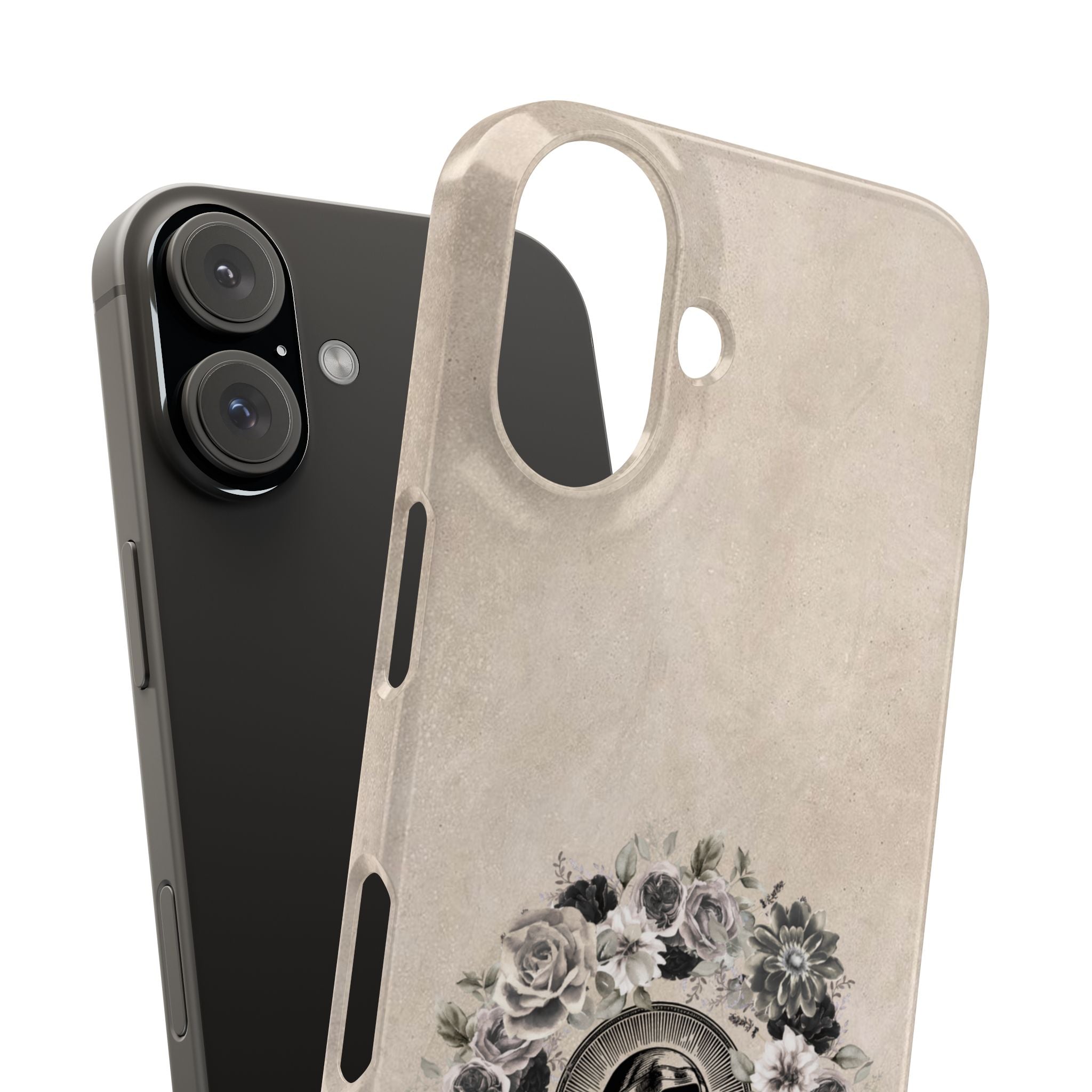Vintage Madonna Floral Phone Case — Religious iPhone Snap Case
