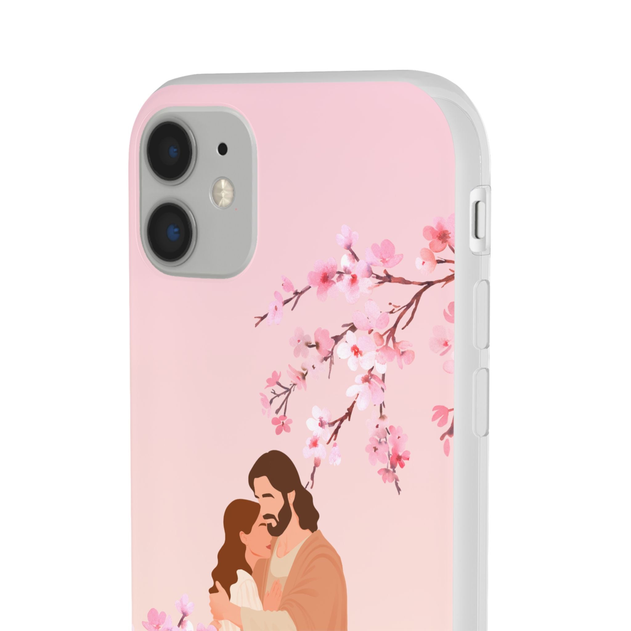 God Is Our Refuge – Psalm 46:1 Cherry Blossom Christian Flexi Phone Case