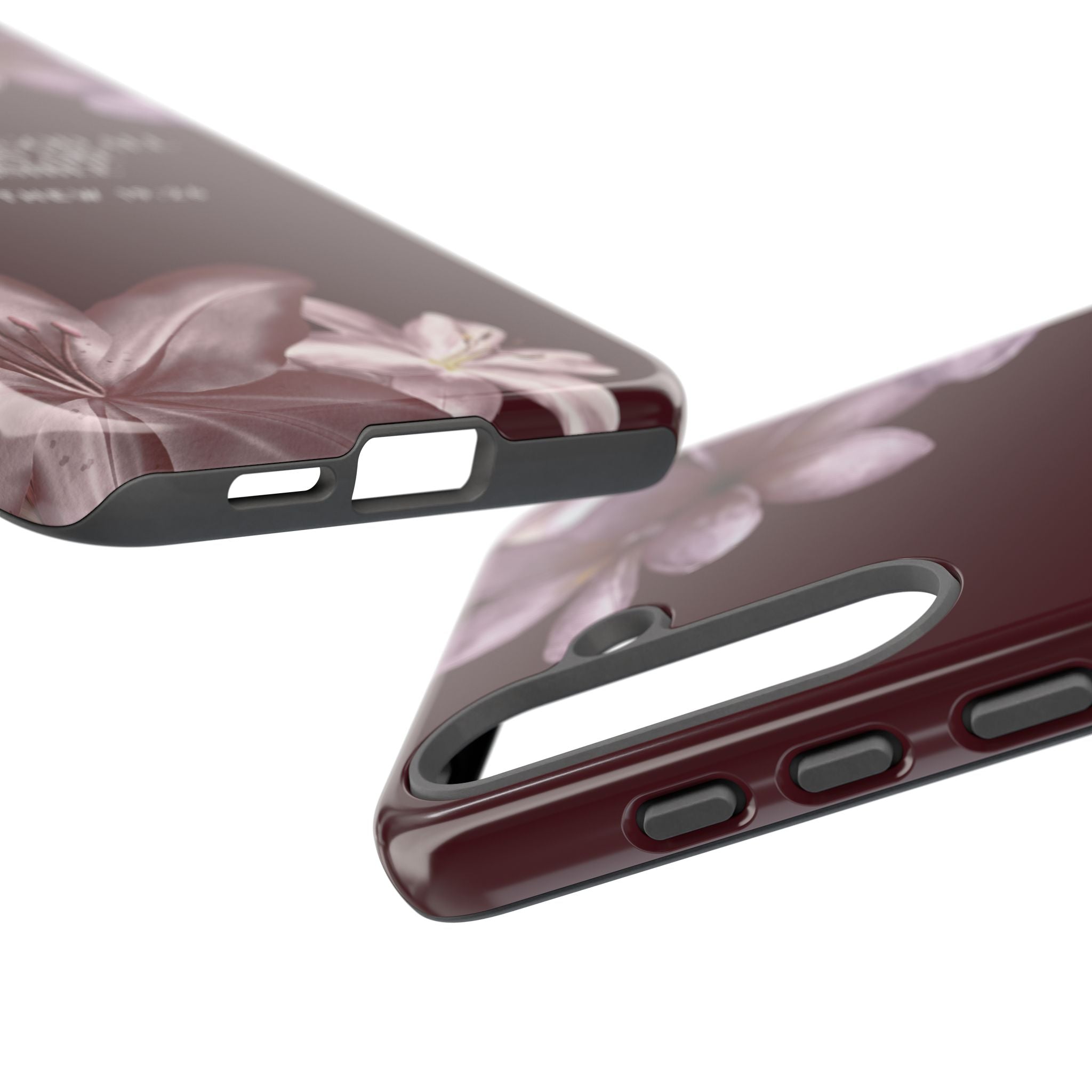 But With God All Things Are Possible — Floral Bible Verse Christian Tough Phone Case