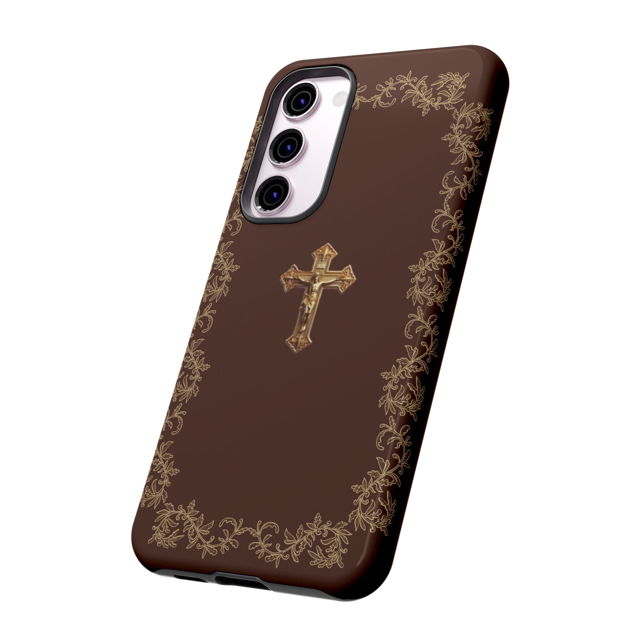 Gold Cross Bible – Christian Tough Phone Case