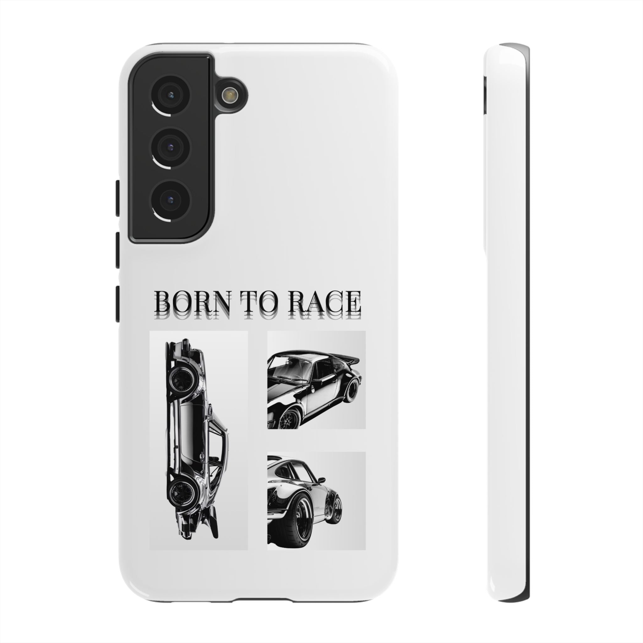 Phone Case - "Born to Race" Vintage Car Racing Graphic