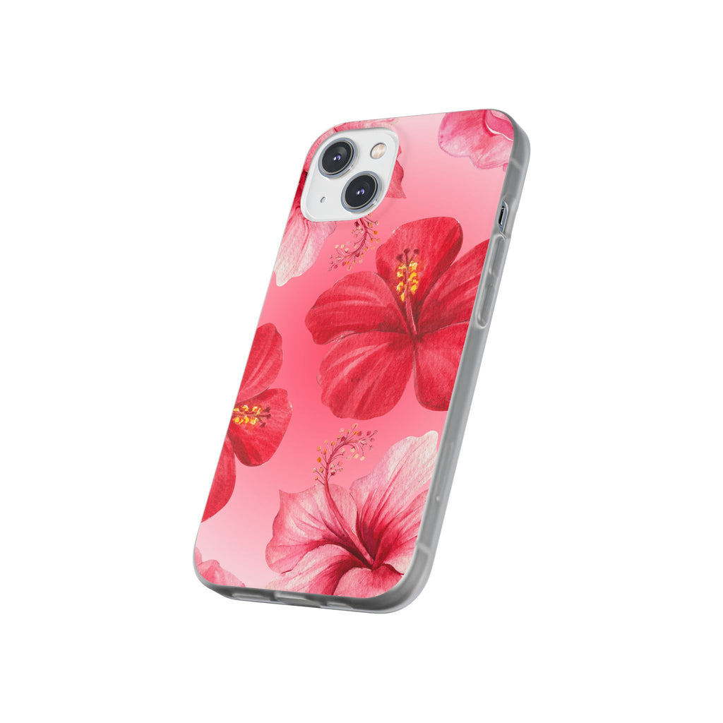 Hibiscus Floral Phone Case – Pink Tropical Flexi Case